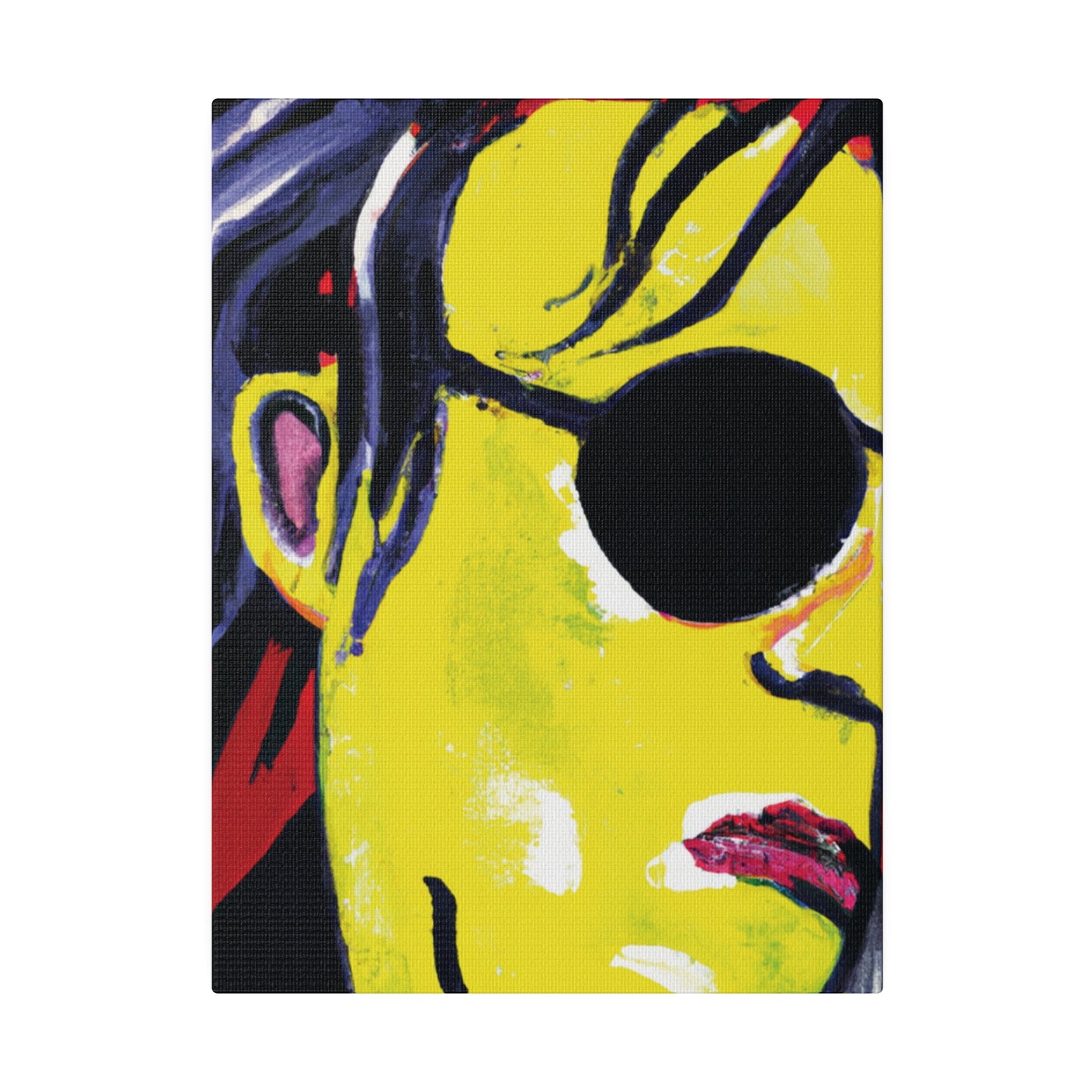 6607V - Rockstar Painting Print | Face | Abstract | Poster | Home Decor | Wall Art | Music Art | Canvas