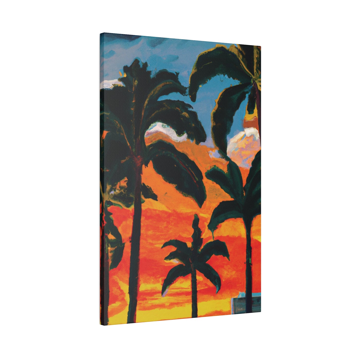 3782G - Miami Beach Sunset Painting Print | Miami | Beach | Sunset | Poster | Home Decor | Wall Art | Canvas