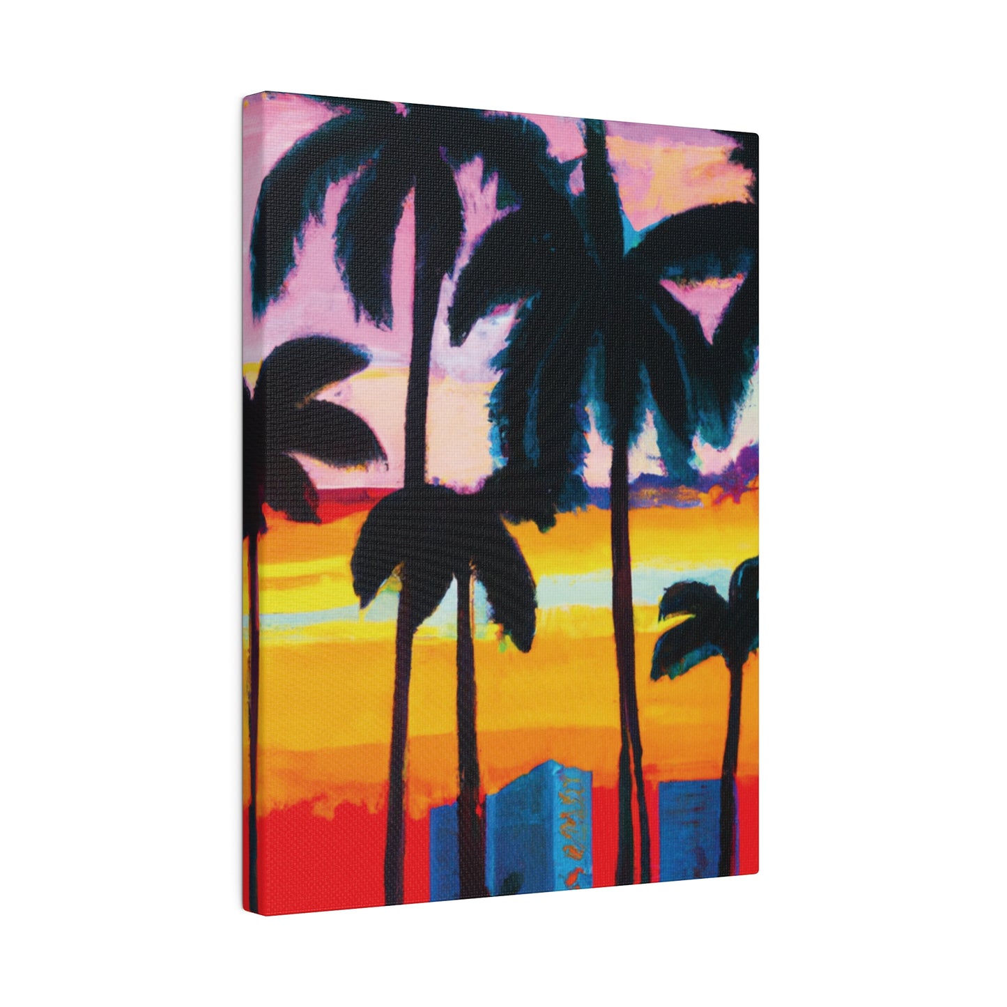 6891Y - Miami Beach Sunset Painting Print | Miami | Beach | Sunset | Poster | Home Decor | Wall Art | Canvas