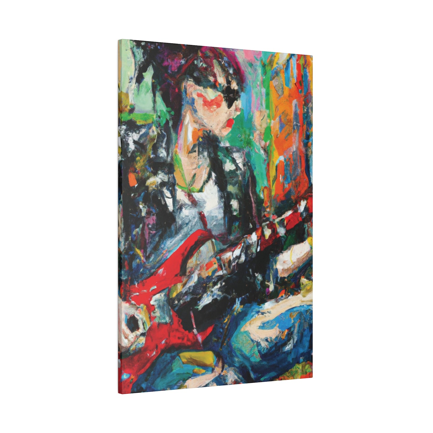 8390L - Rockstar Oil Painting Style Print | Poster | Home Decor | Wall Art | Music Art | Canvas