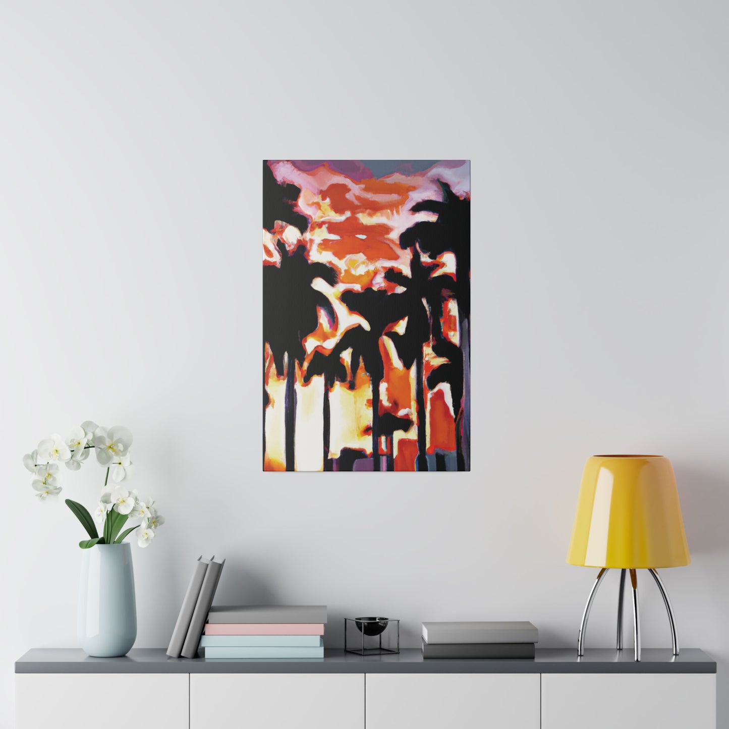 9274N - Miami Beach Sunset Painting Print | Miami | Beach | Sunset | Poster | Home Decor | Wall Art | Canvas