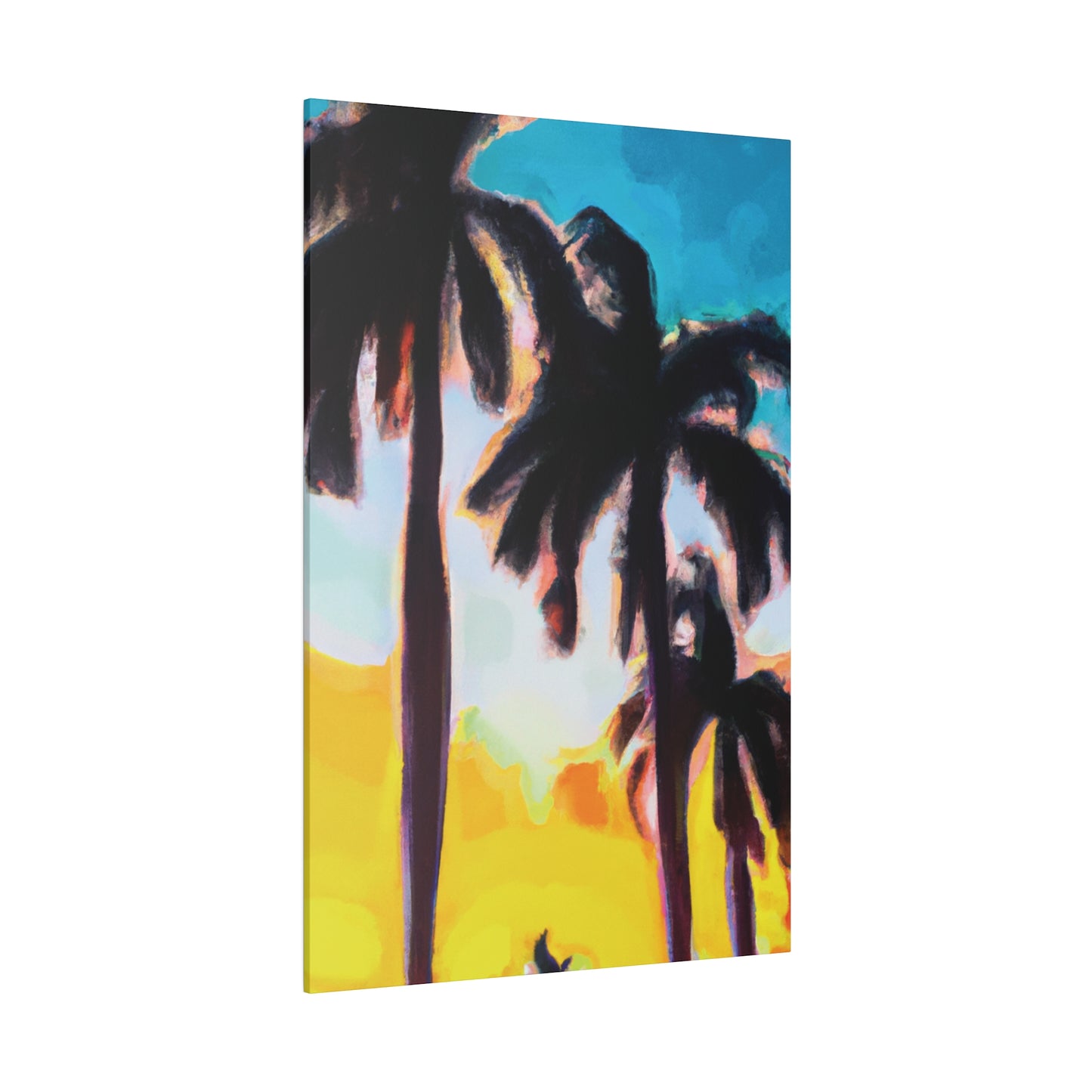 5485W - Miami Beach Sunset Painting Print | Miami | Beach | Sunset | Poster | Home Decor | Wall Art | Canvas