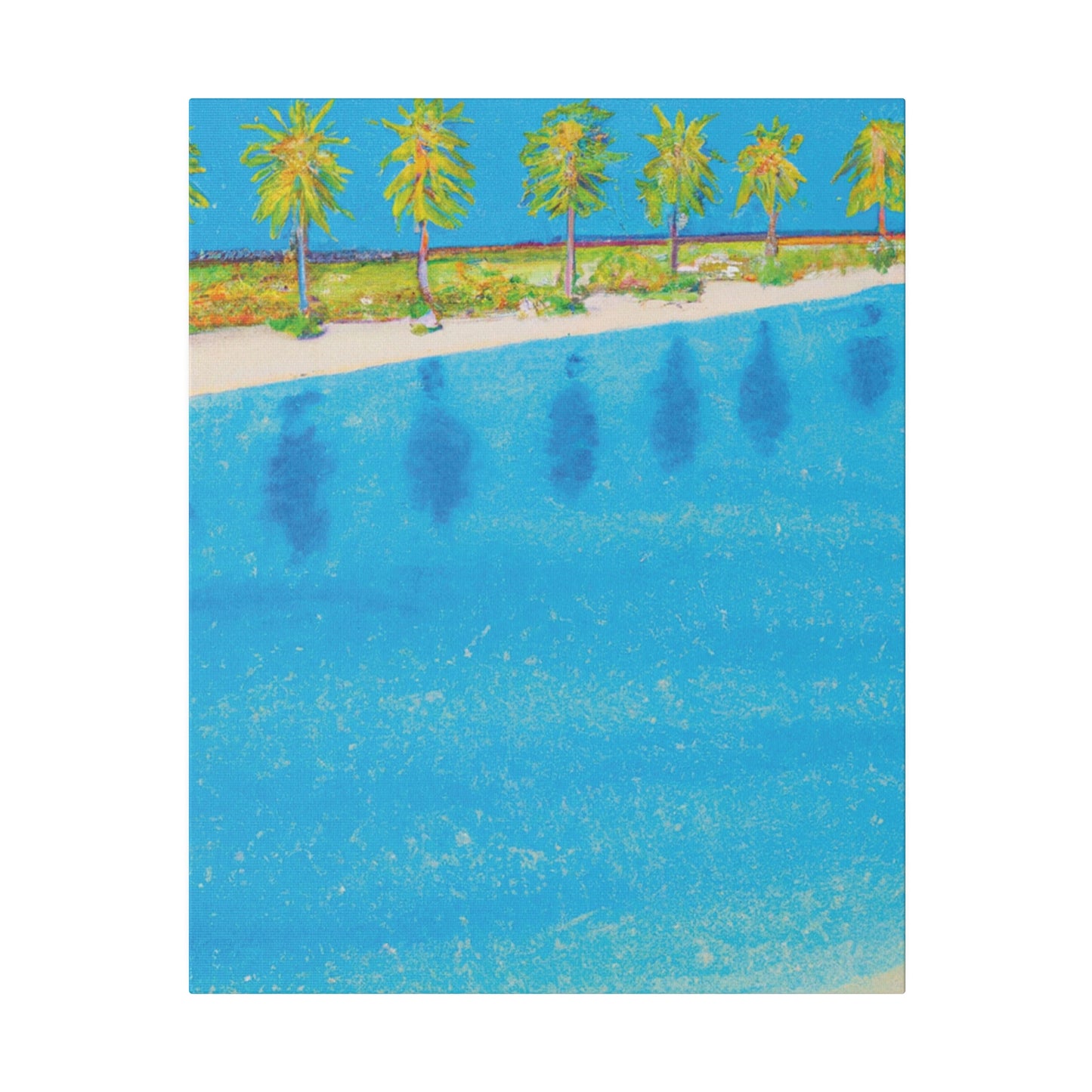 3877G - Bahamas Ocean Painting Print | Bahamas | Ocean | Beach | Poster | Home Decor | Wall Art | Canvas