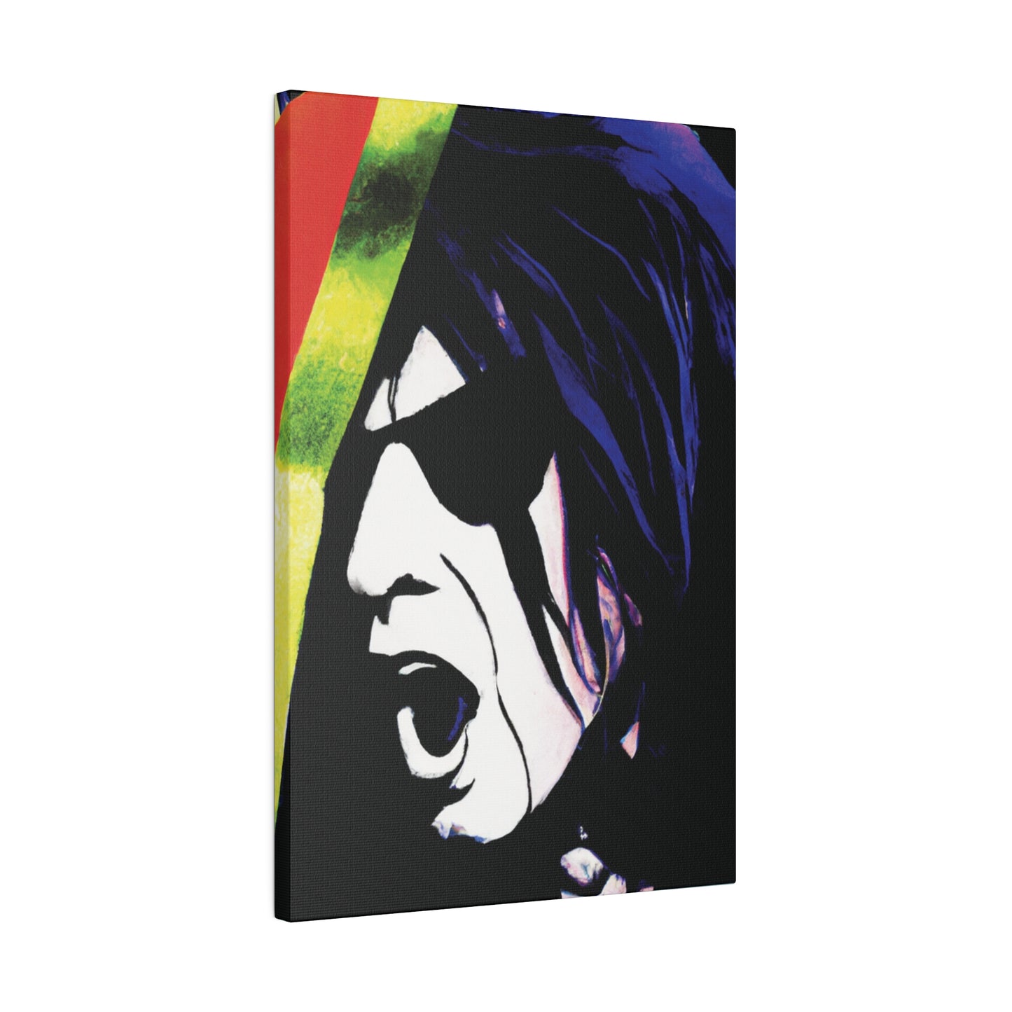 1890A - Rockstar Painting Print | Face | Abstract | Poster | Home Decor | Wall Art | Music Art | Canvas