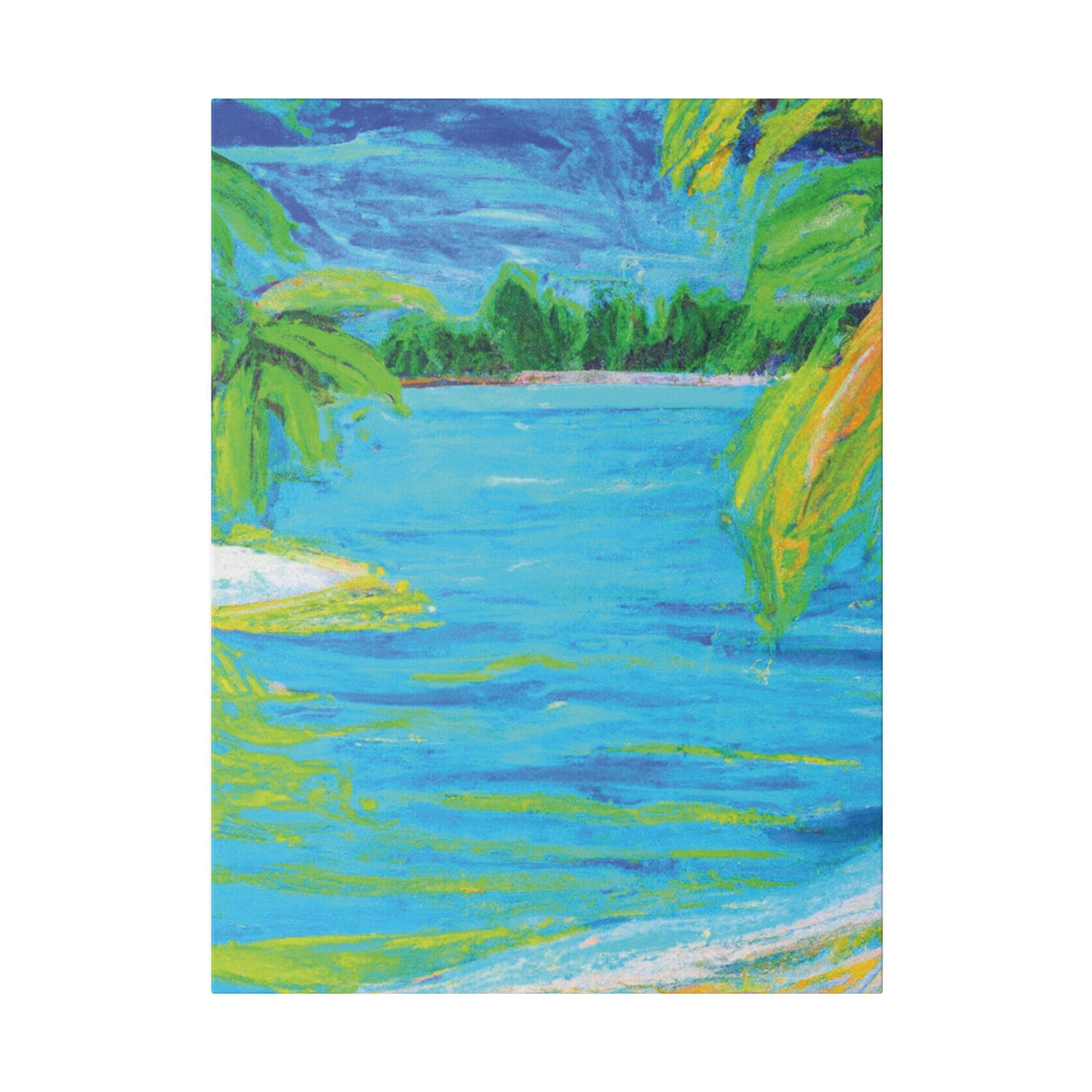 9709k - Bahamas Ocean Painting Print | Bahamas | Ocean | Beach | Poster | Home Decor | Wall Art | Canvas