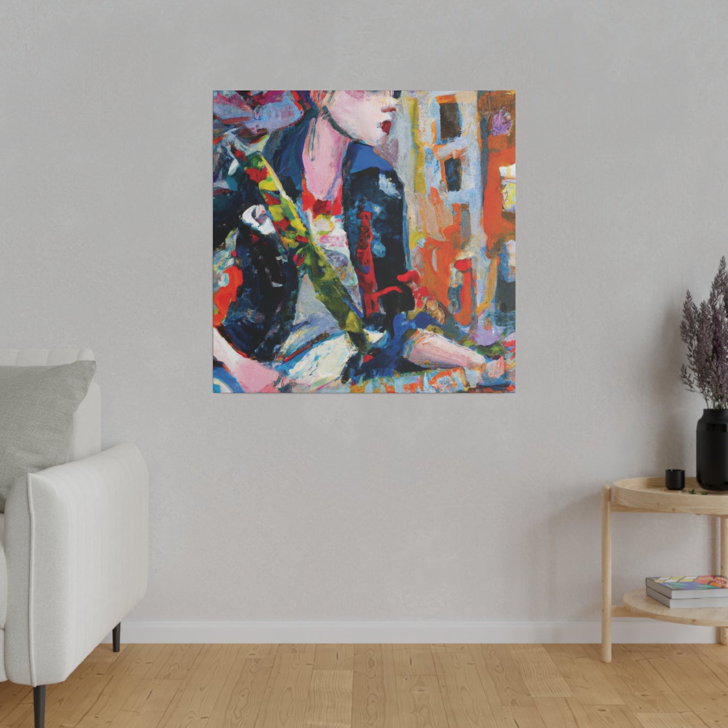 3276D - Rockstar Oil Painting Style Print | Poster | Home Decor | Wall Art | Music Art | Canvas