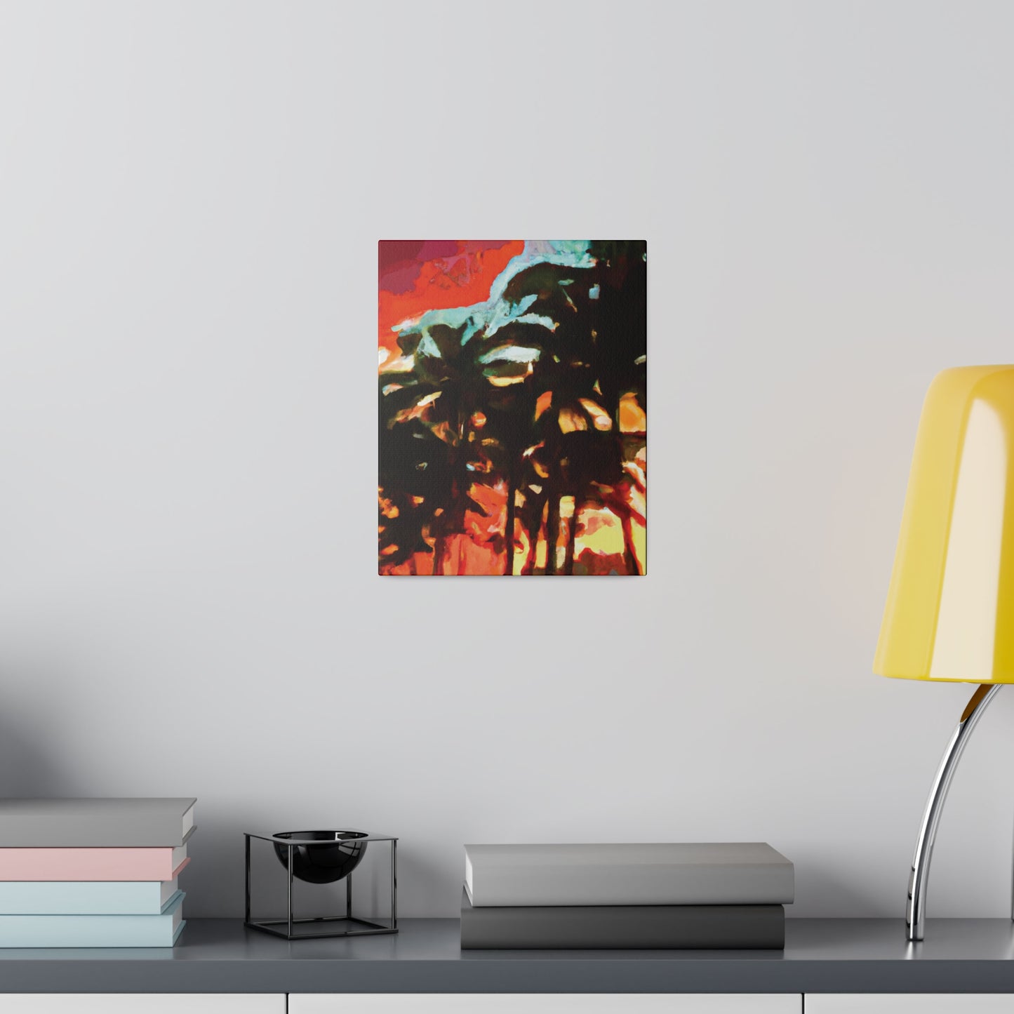 4052W - Miami Beach Sunset Painting Print | Miami | Beach | Sunset | Poster | Home Decor | Wall Art | Canvas