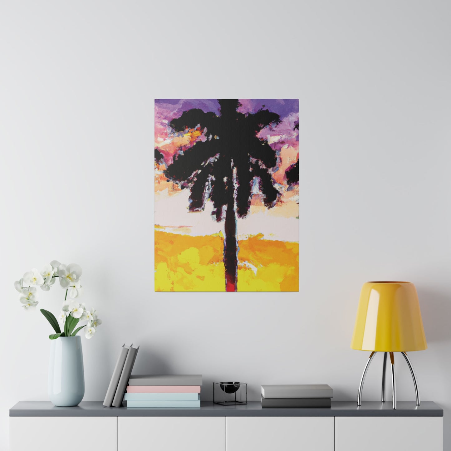 6392A - Miami Beach Sunset Painting Print | Miami | Beach | Sunset | Poster | Home Decor | Wall Art | Canvas