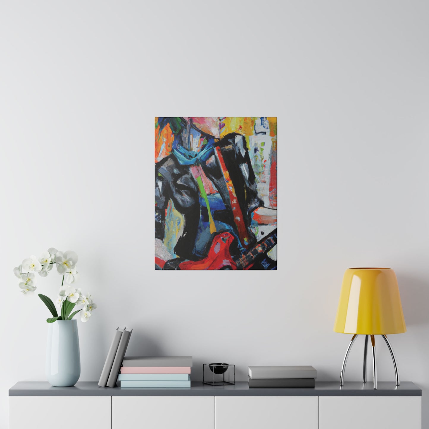 3614G - Rockstar Oil Painting Style Print | Poster | Home Decor | Wall Art | Music Art | Canvas