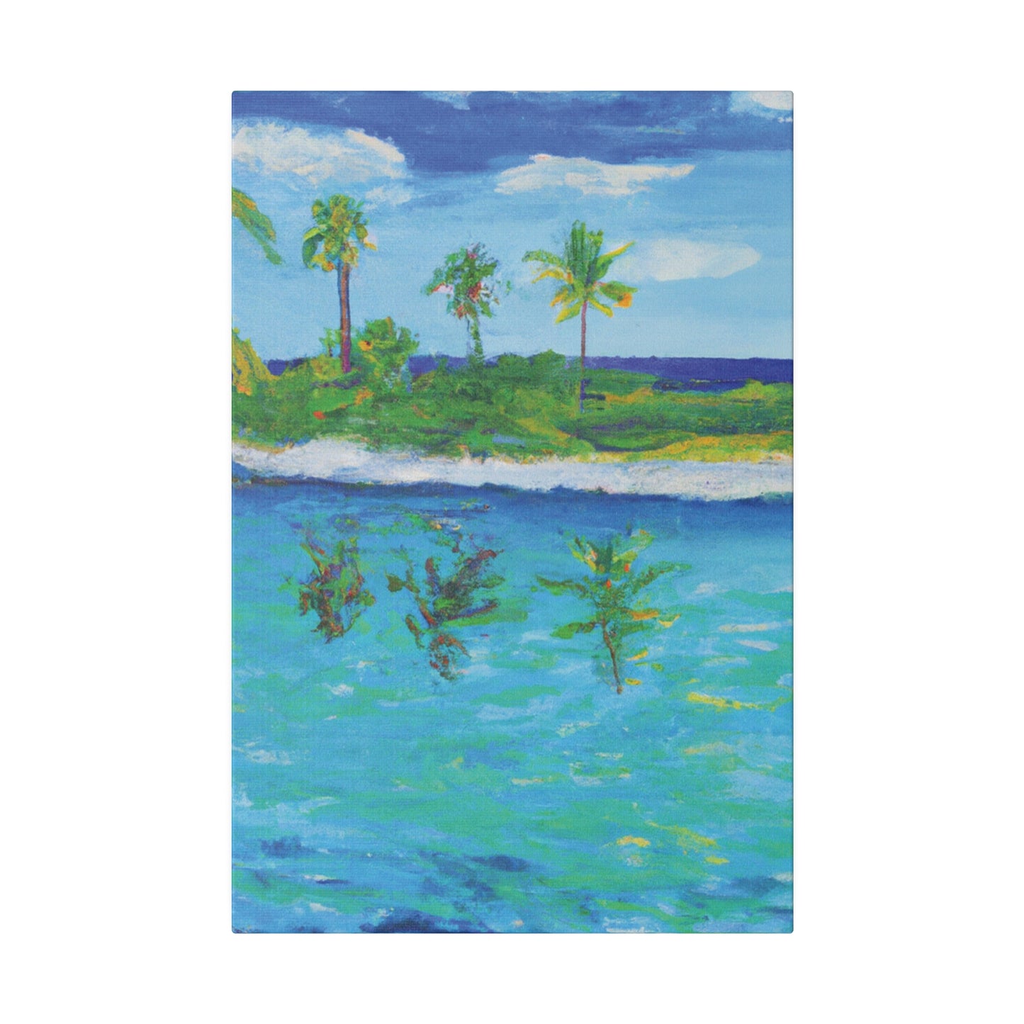 7382P - Bahamas Ocean Painting Print | Bahamas | Ocean | Beach | Poster | Home Decor | Wall Art | Canvas