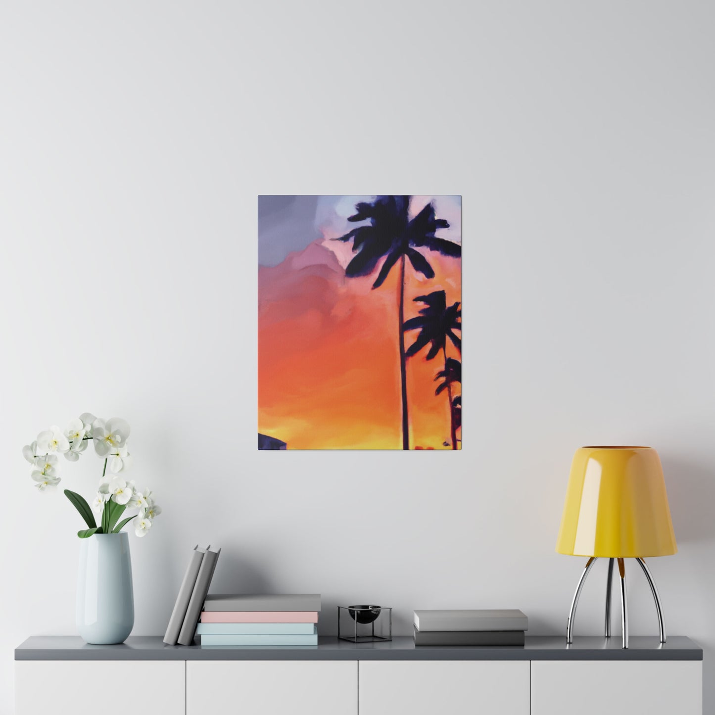 8625A - Miami Beach Sunset Painting Print | Miami | Beach | Sunset | Poster | Home Decor | Wall Art | Canvas