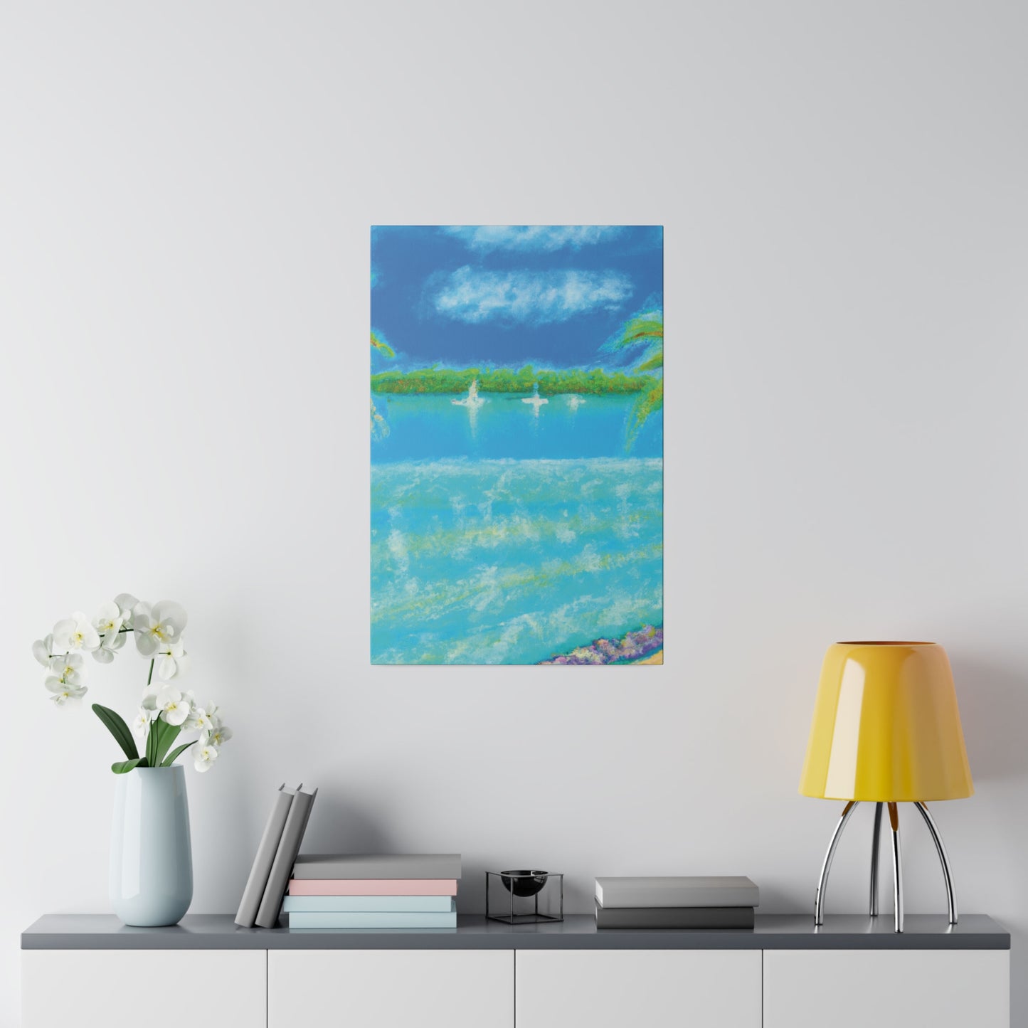 8369D - Bahamas Ocean Painting Print | Bahamas | Ocean | Beach | Poster | Home Decor | Wall Art | Canvas