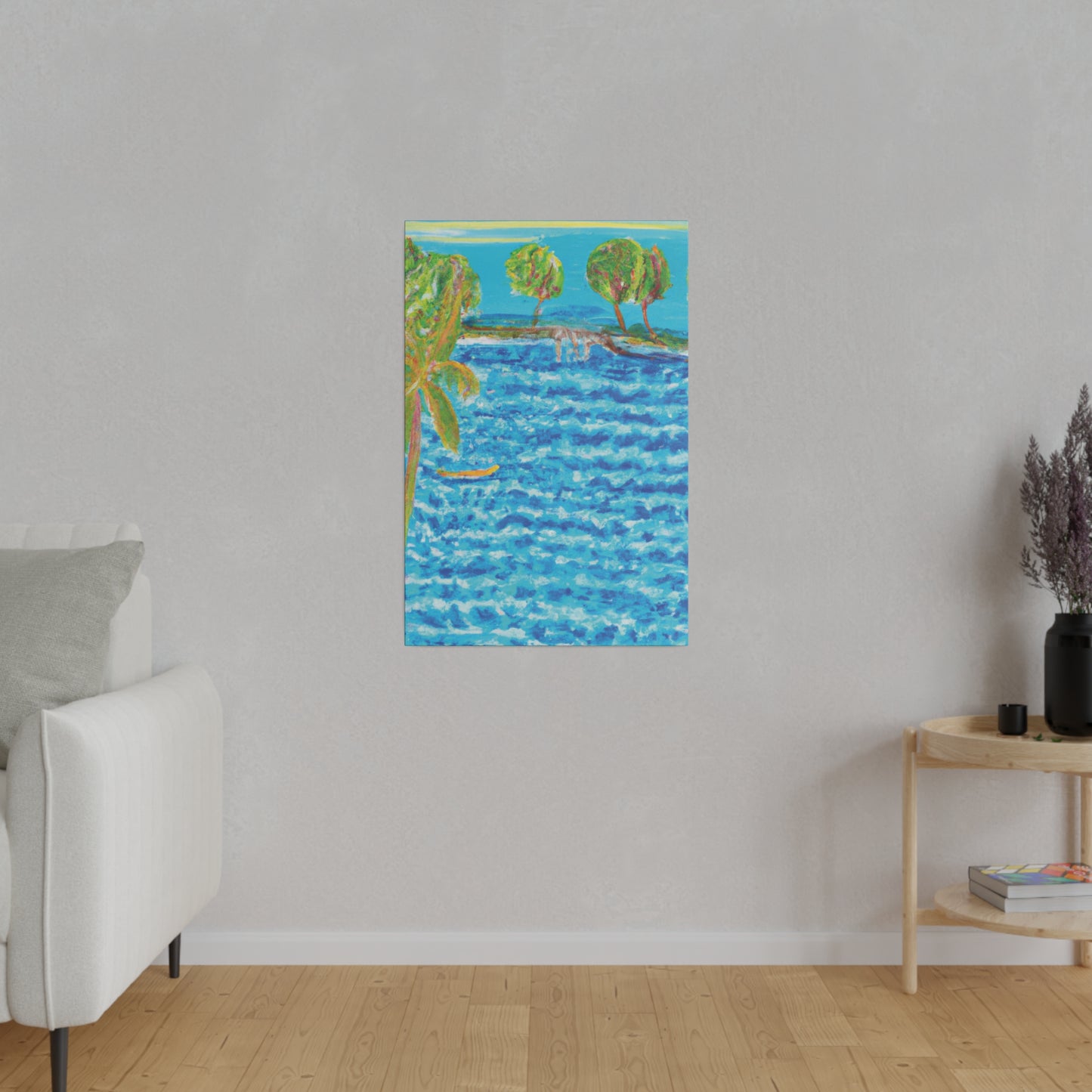 3687E - Bahamas Ocean Painting Print | Bahamas | Ocean | Beach | Poster | Home Decor | Wall Art | Canvas