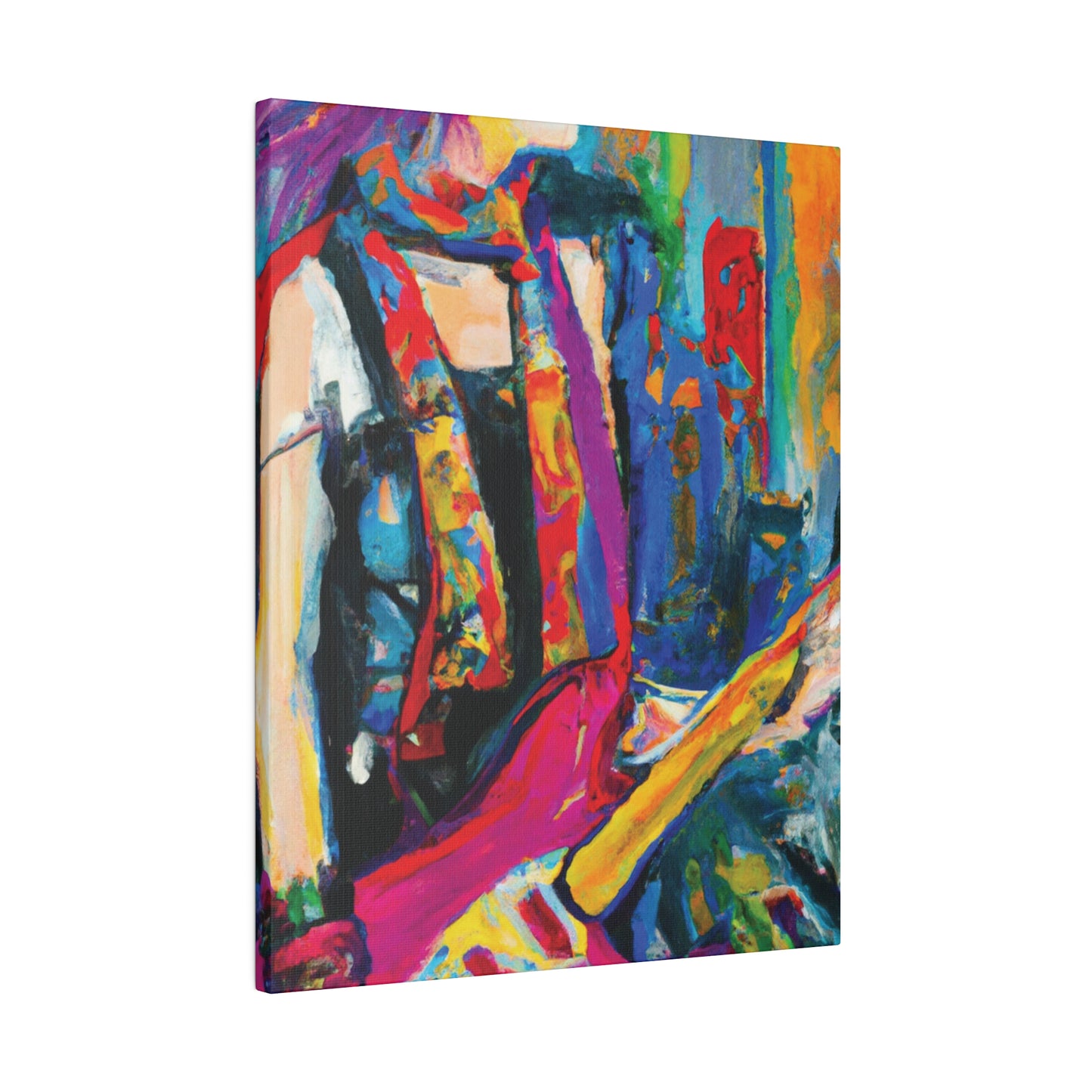 9798G - Rockstar Oil Painting Style Print | Poster | Home Decor | Wall Art | Music Art | Canvas