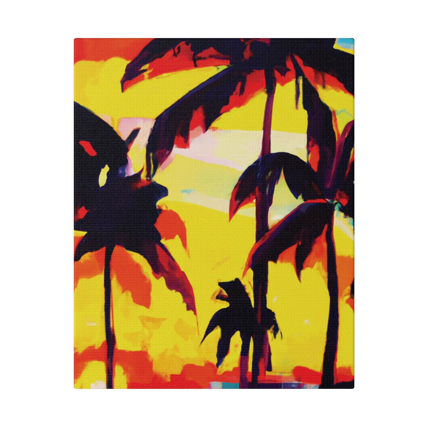 7643G - Miami Beach Sunset Painting Print | Miami | Beach | Sunset | Poster | Home Decor | Wall Art | Canvas