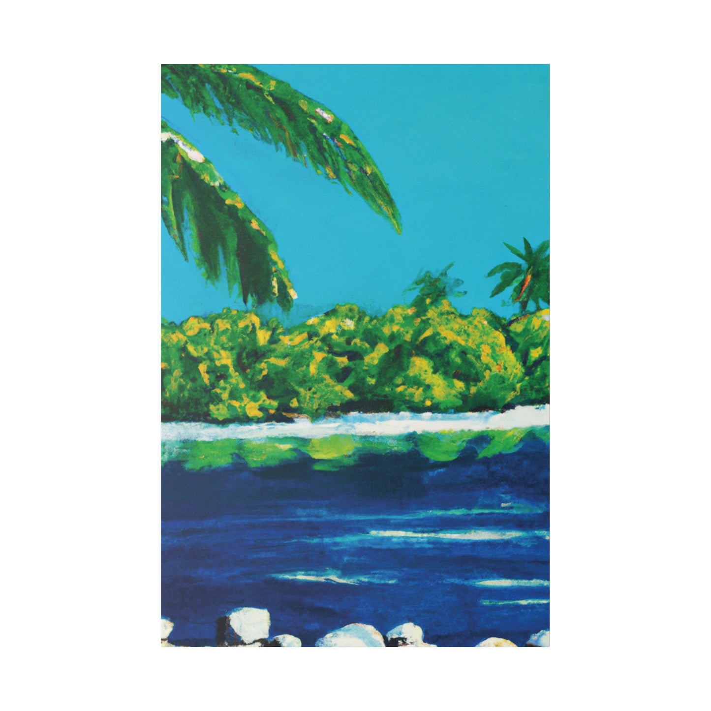 2473X - Bahamas Ocean Painting Print | Bahamas | Ocean | Beach | Poster | Home Decor | Wall Art | Canvas