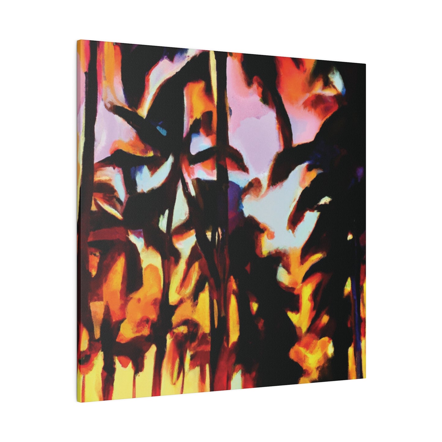 9123T - Miami Beach Sunset Painting Print | Miami | Beach | Sunset | Poster | Home Decor | Wall Art | Canvas