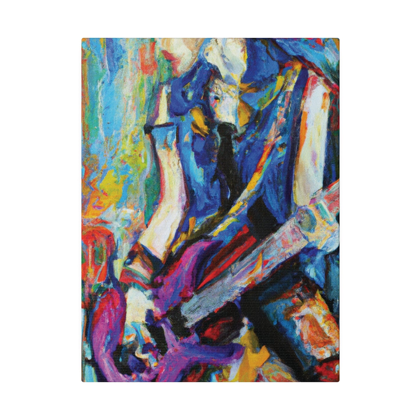 3886Z - Rockstar Oil Painting Style Print | Poster | Home Decor | Wall Art | Music Art | Canvas