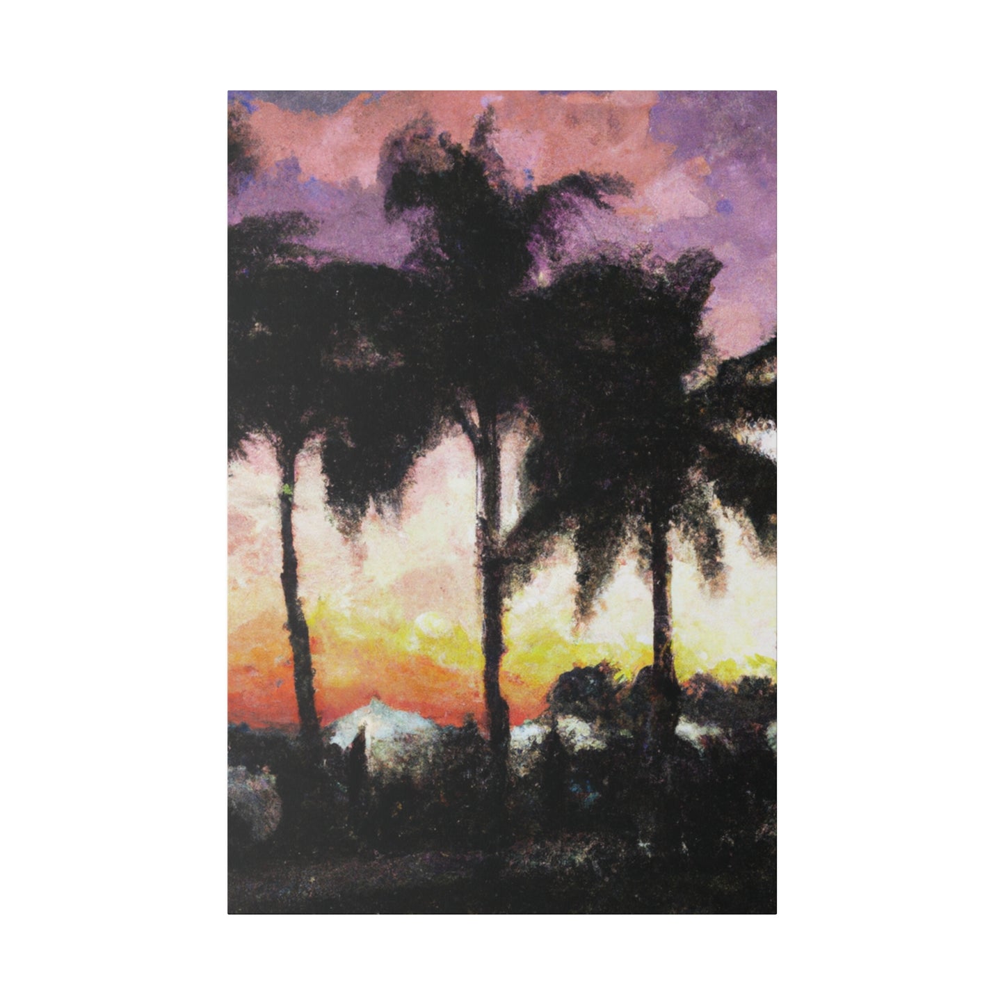 8185A - Miami Beach Sunset Painting Print | Miami | Beach | Sunset | Poster | Home Decor | Wall Art | Canvas