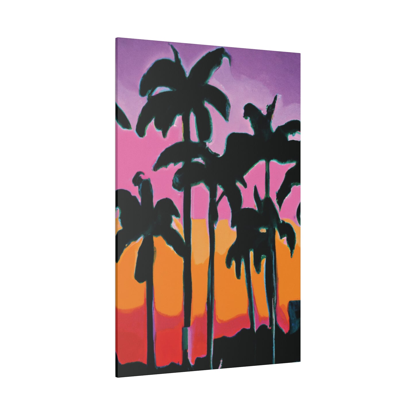 5108P - Miami Beach Sunset Painting Print | Miami | Beach | Sunset | Poster | Home Decor | Wall Art | Canvas