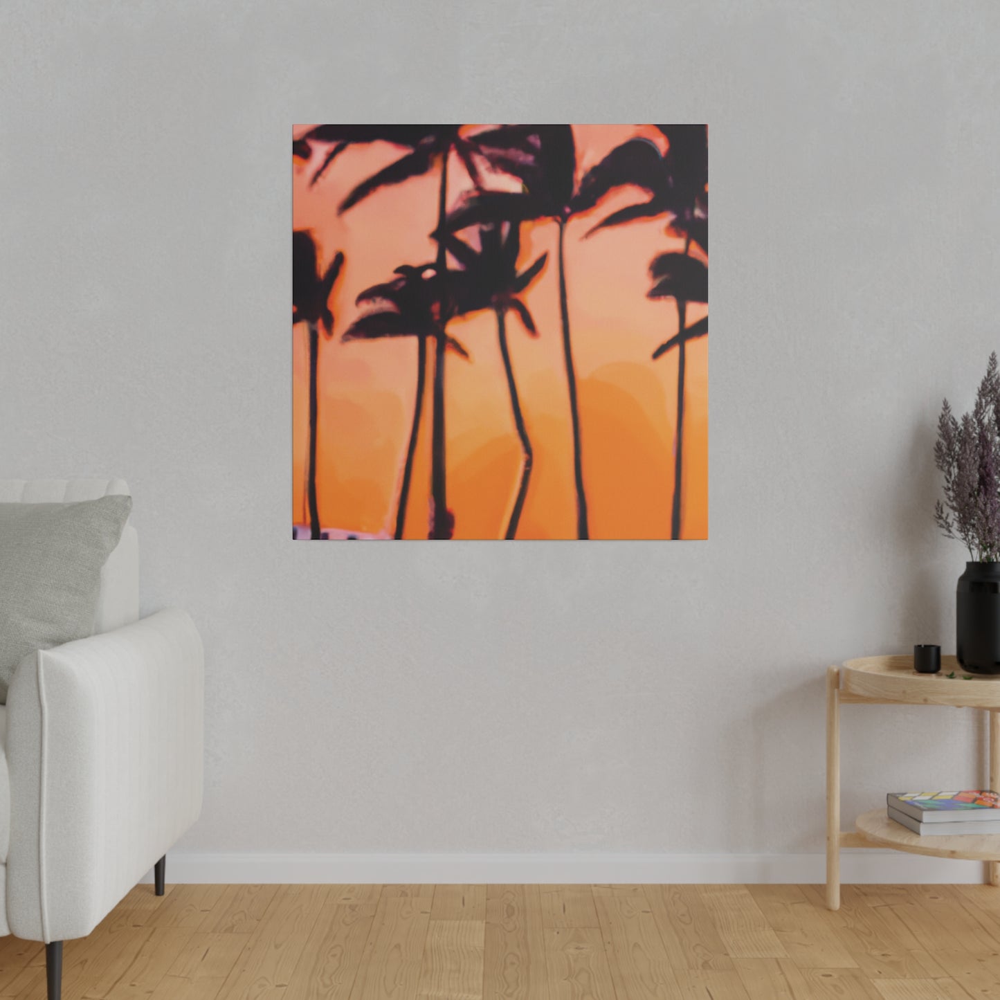 9837K - Miami Beach Sunset Painting Print | Miami | Beach | Sunset | Poster | Home Decor | Wall Art | Canvas