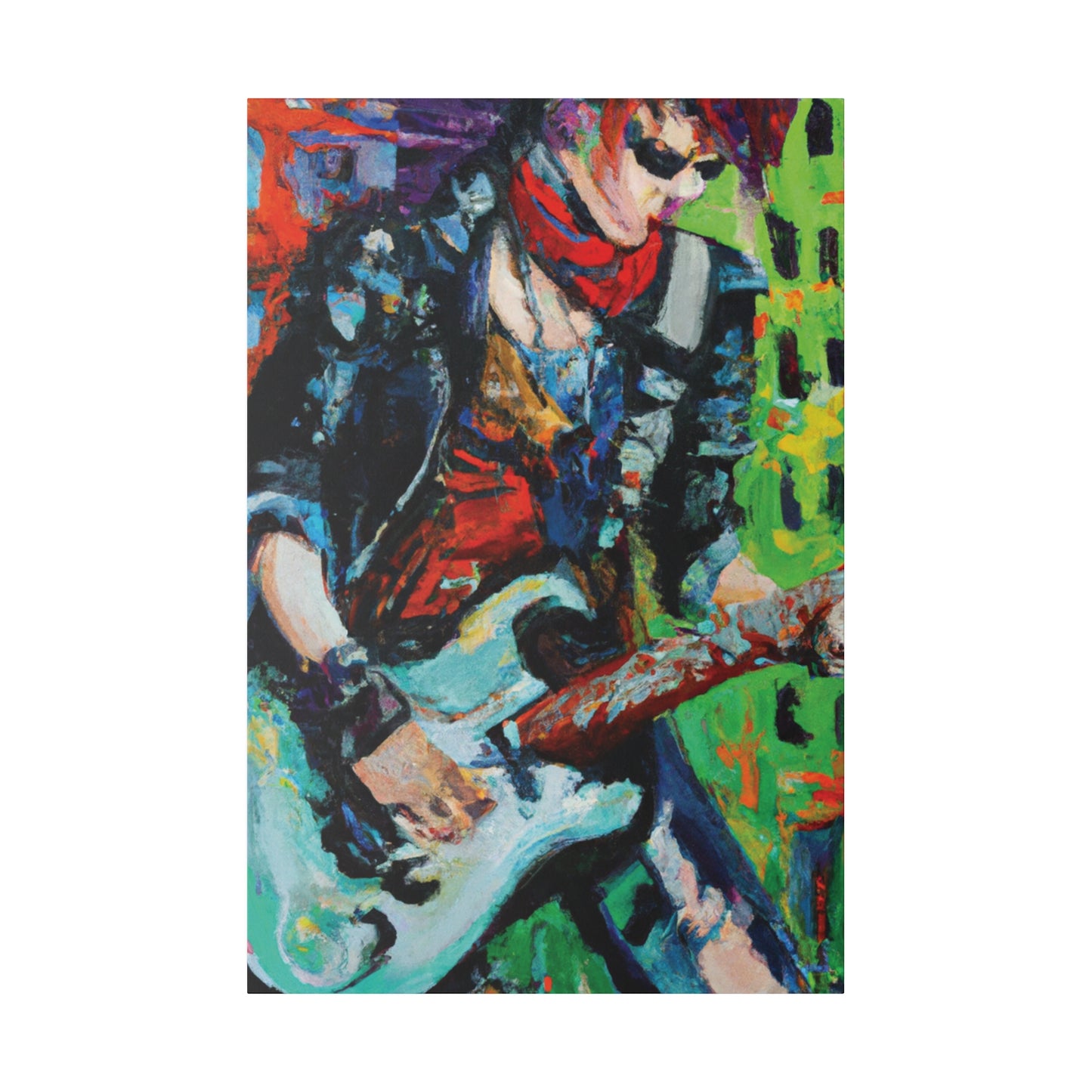 4485G - Rockstar Oil Painting Style Print | Poster | Home Decor | Wall Art | Music Art | Canvas