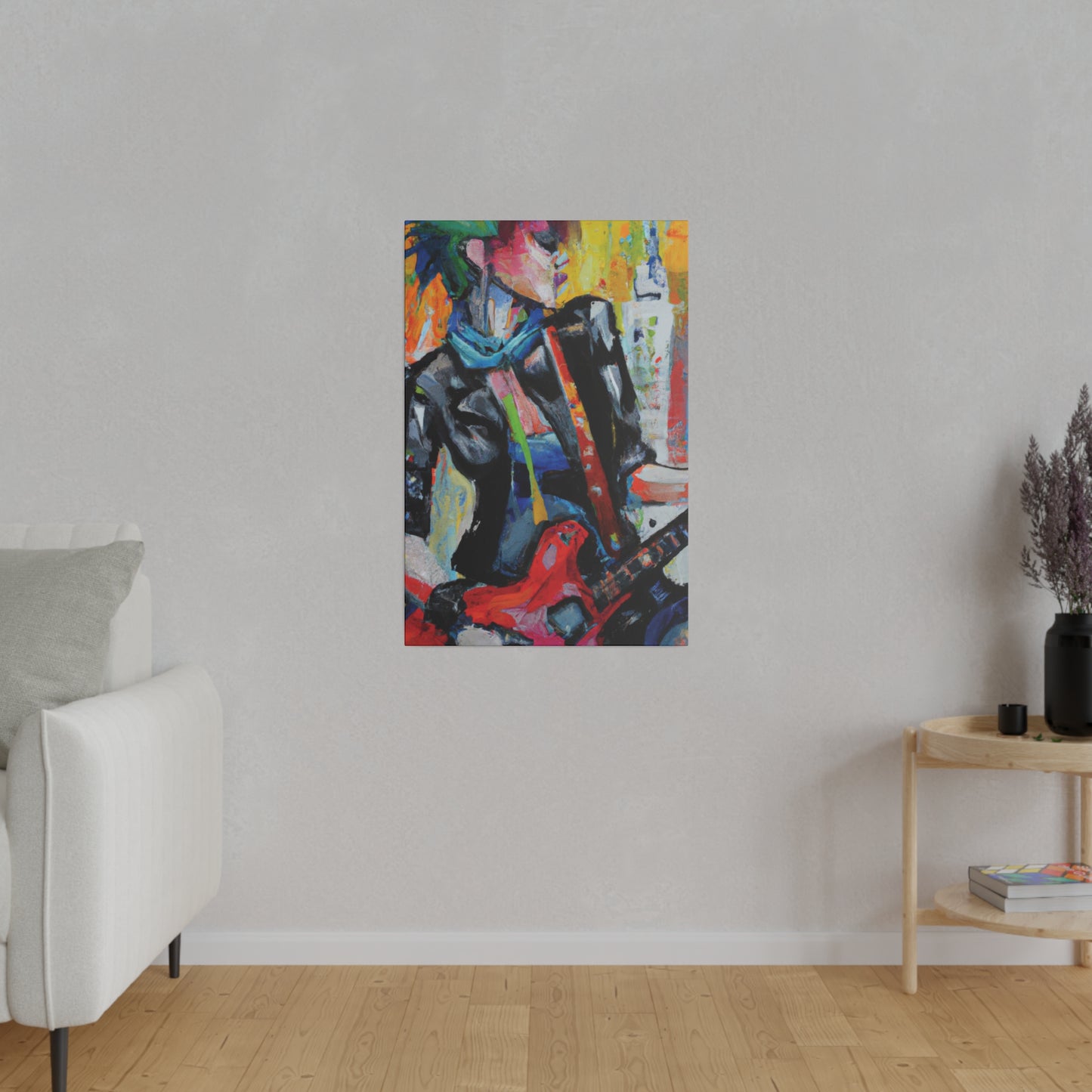 3614G - Rockstar Oil Painting Style Print | Poster | Home Decor | Wall Art | Music Art | Canvas