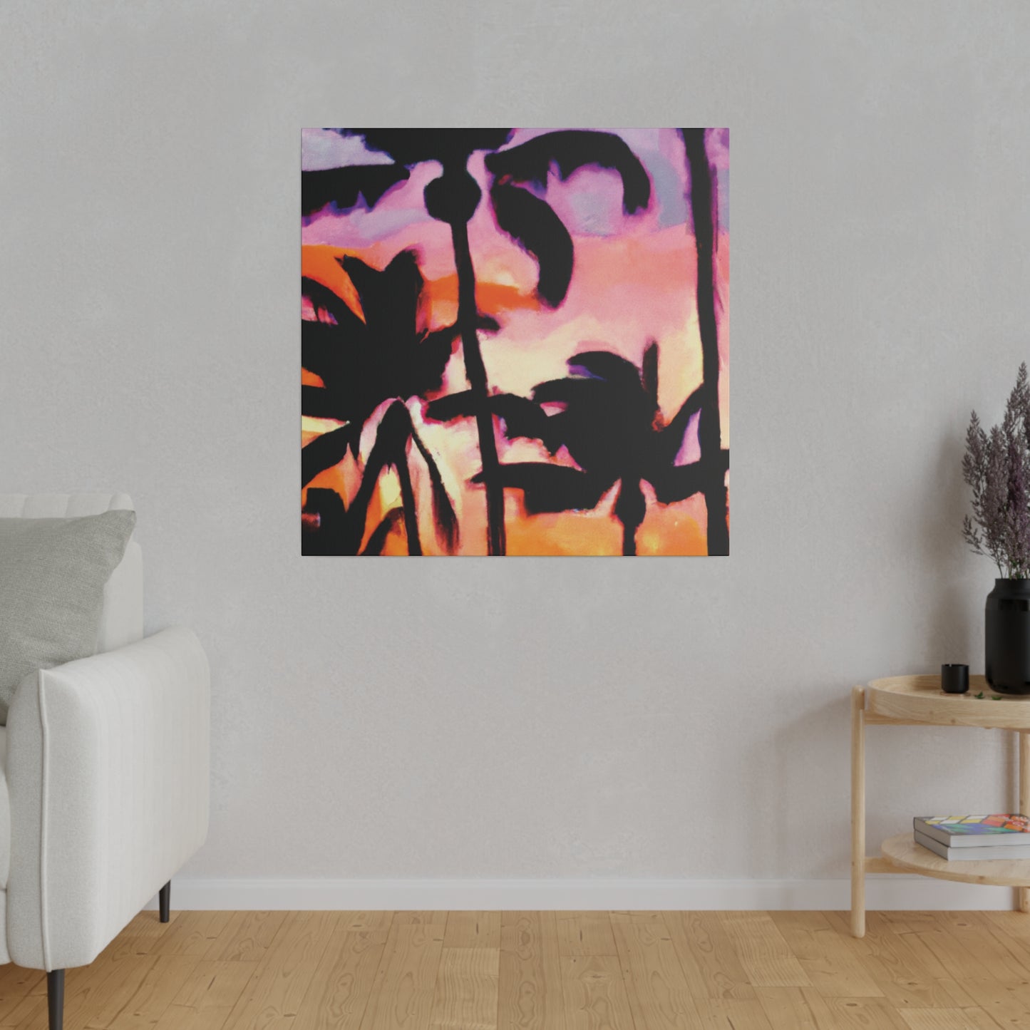 2090A - Miami Beach Sunset Painting Print | Miami | Beach | Sunset | Poster | Home Decor | Wall Art | Canvas