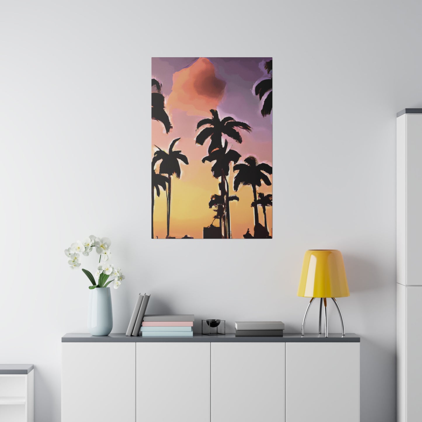 7792Z - Miami Beach Sunset Painting Print | Miami | Beach | Sunset | Poster | Home Decor | Wall Art | Canvas