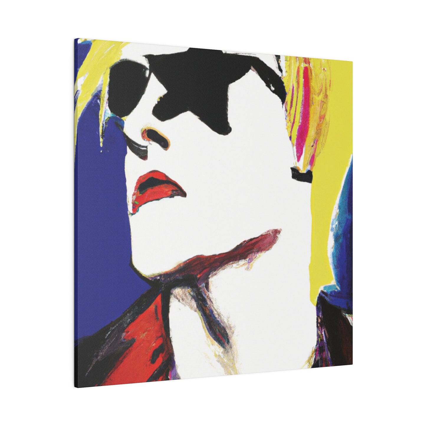 6807A - Rockstar Painting Print | Face | Abstract | Poster | Home Decor | Wall Art | Music Art | Canvas