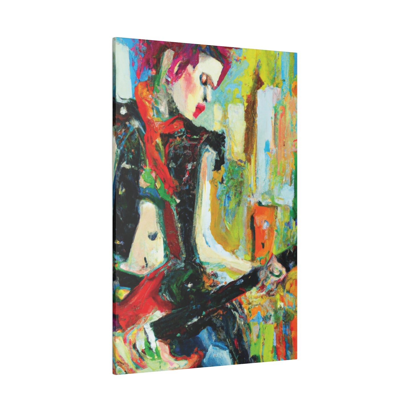 4824H - Rockstar Oil Painting Style Print | Poster | Home Decor | Wall Art | Music Art | Canvas