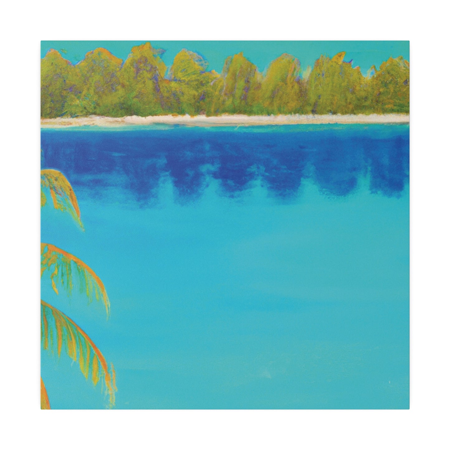 9134K - Bahamas Ocean Painting Print | Bahamas | Ocean | Beach | Poster | Home Decor | Wall Art | Canvas