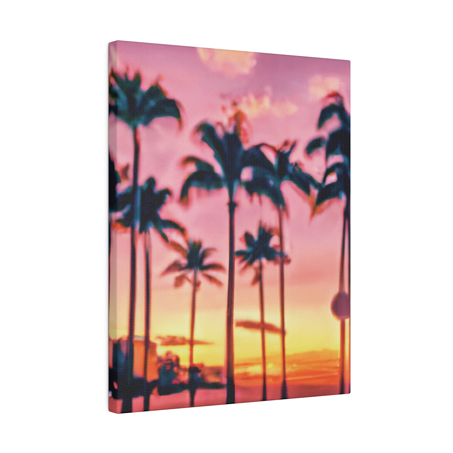 8183G - Miami Beach Sunset Painting Print | Miami | Beach | Sunset | Poster | Home Decor | Wall Art | Canvas