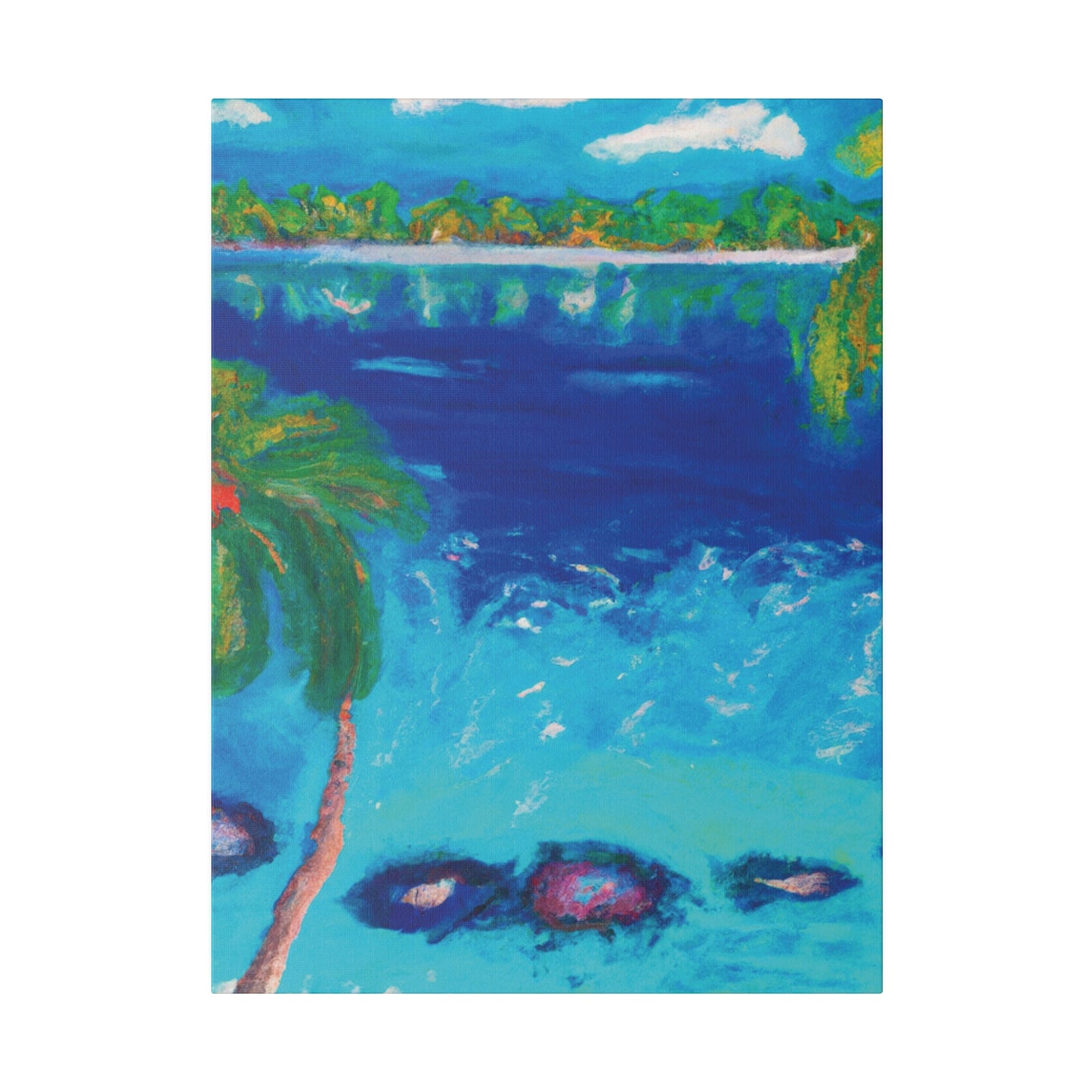 9850E - Bahamas Ocean Painting Print | Bahamas | Ocean | Beach | Poster | Home Decor | Wall Art | Canvas