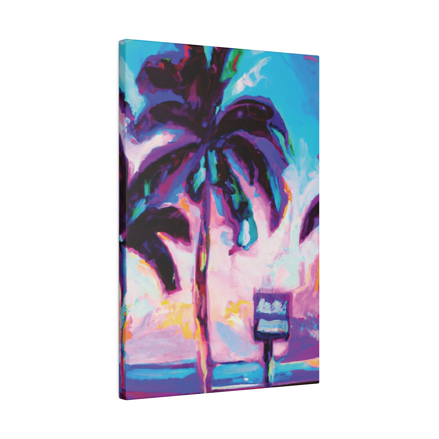 5753H - Miami Beach Sunset Painting Print | Miami | Beach | Sunset | Poster | Home Decor | Wall Art | Canvas