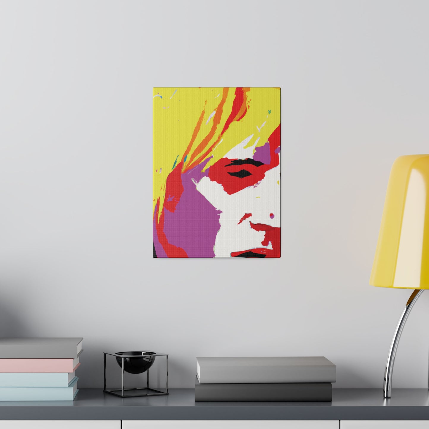 175X - Rockstar Painting Print | Face | Abstract | Poster | Home Decor | Wall Art | Music Art | Canvas