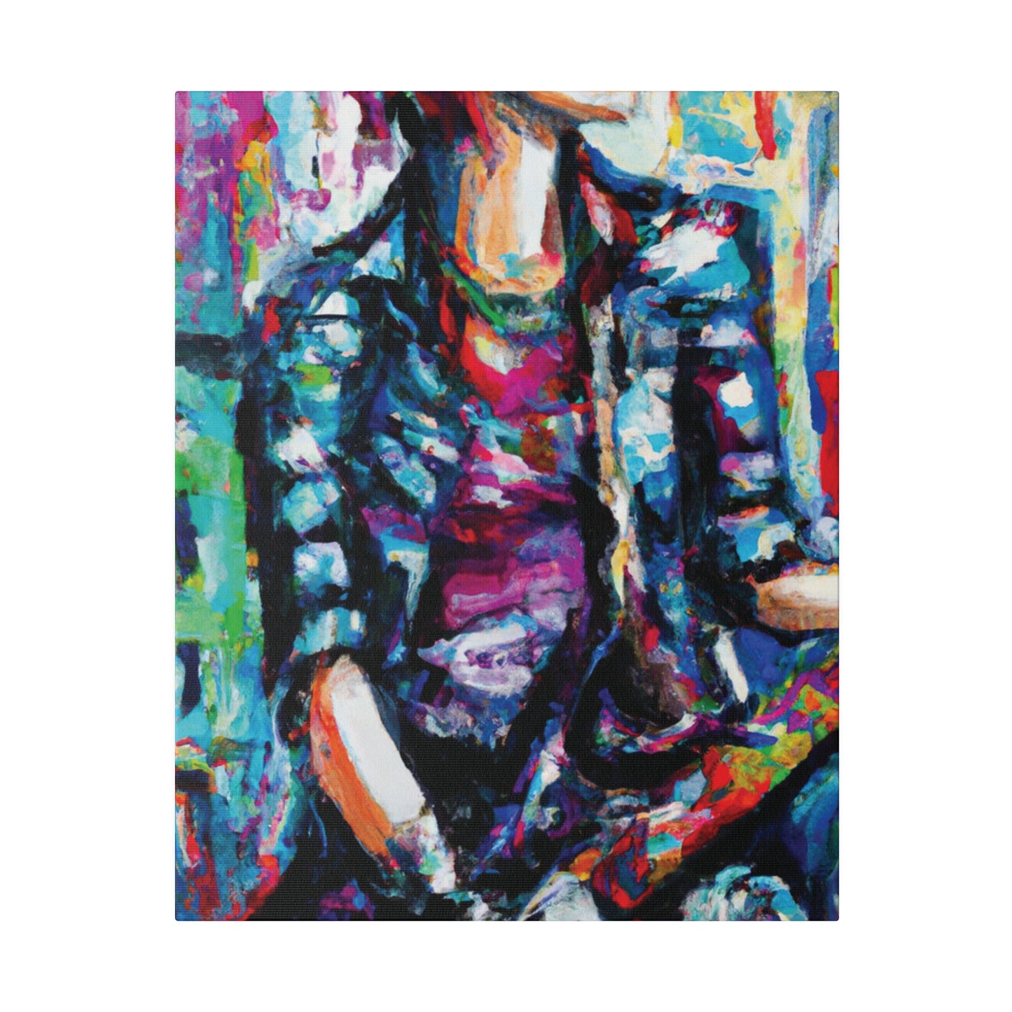 5033P - Rockstar Oil Painting Style Print | Poster | Home Decor | Wall Art | Music Art | Canvas