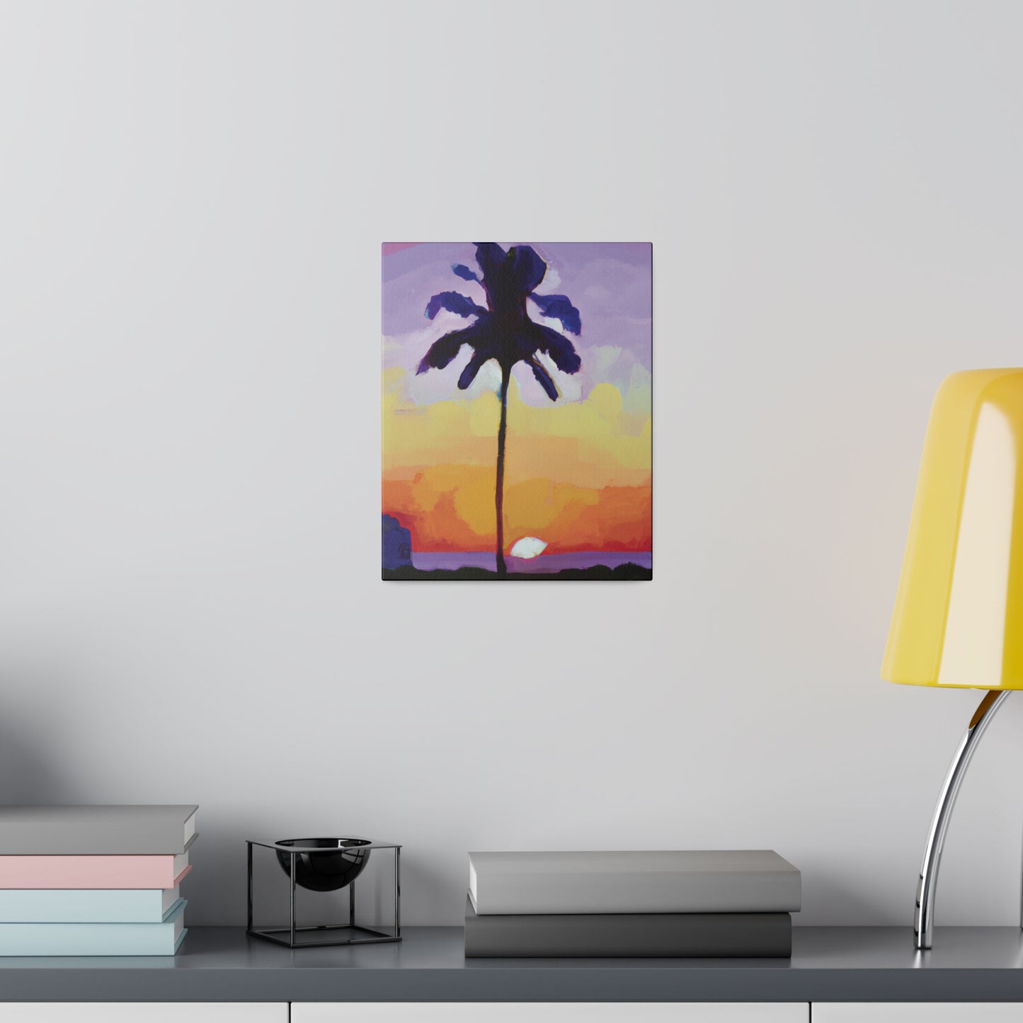 8495G - Miami Beach Sunset Painting Print | Miami | Beach | Sunset | Poster | Home Decor | Wall Art | Canvas