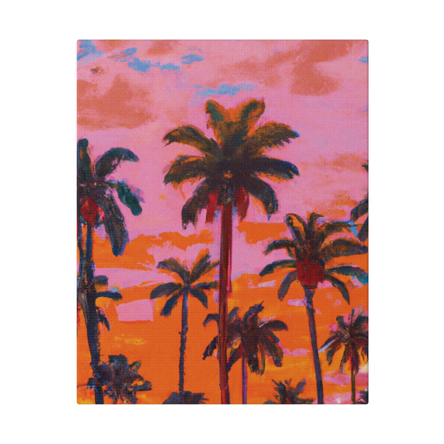 9385A - Miami Beach Sunset Painting Print | Miami | Beach | Sunset | Poster | Home Decor | Wall Art | Canvas