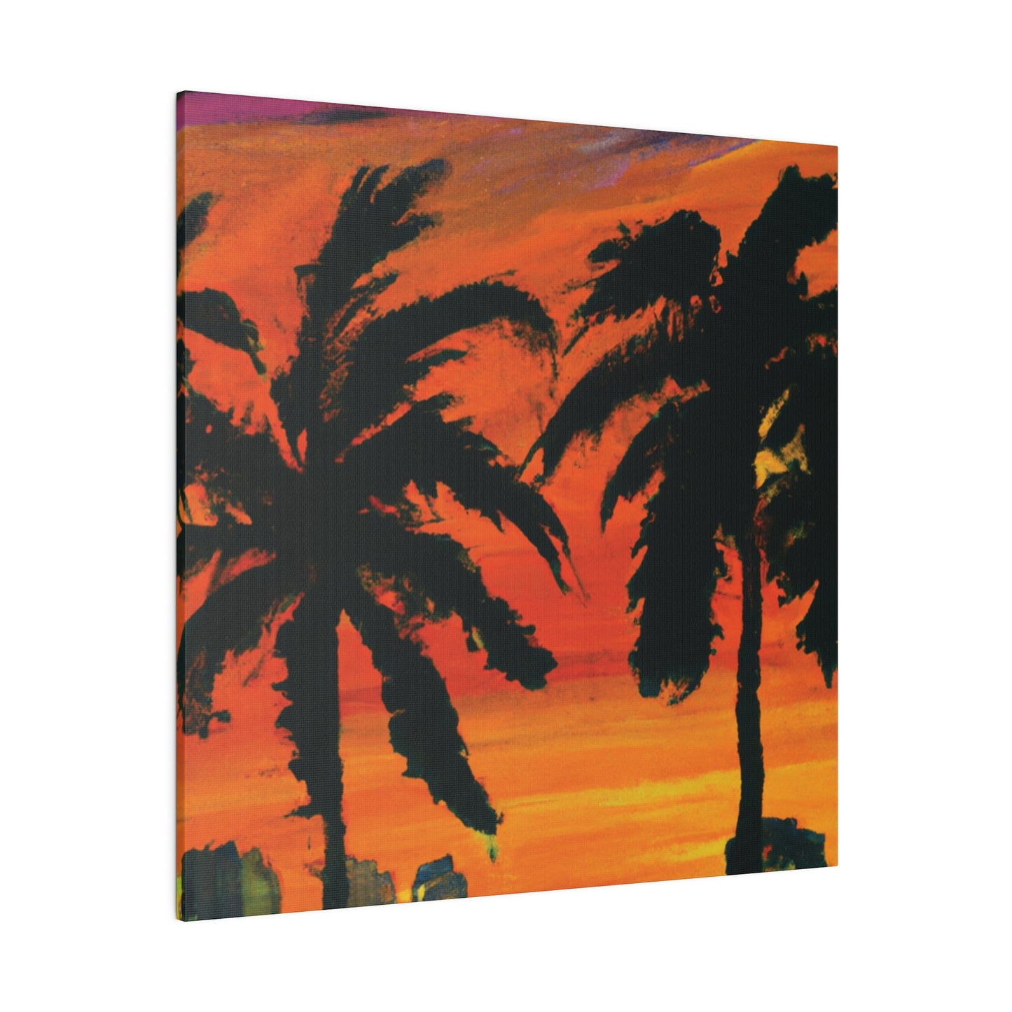 3294V - Miami Beach Sunset Painting Print | Miami | Beach | Sunset | Poster | Home Decor | Wall Art | Canvas