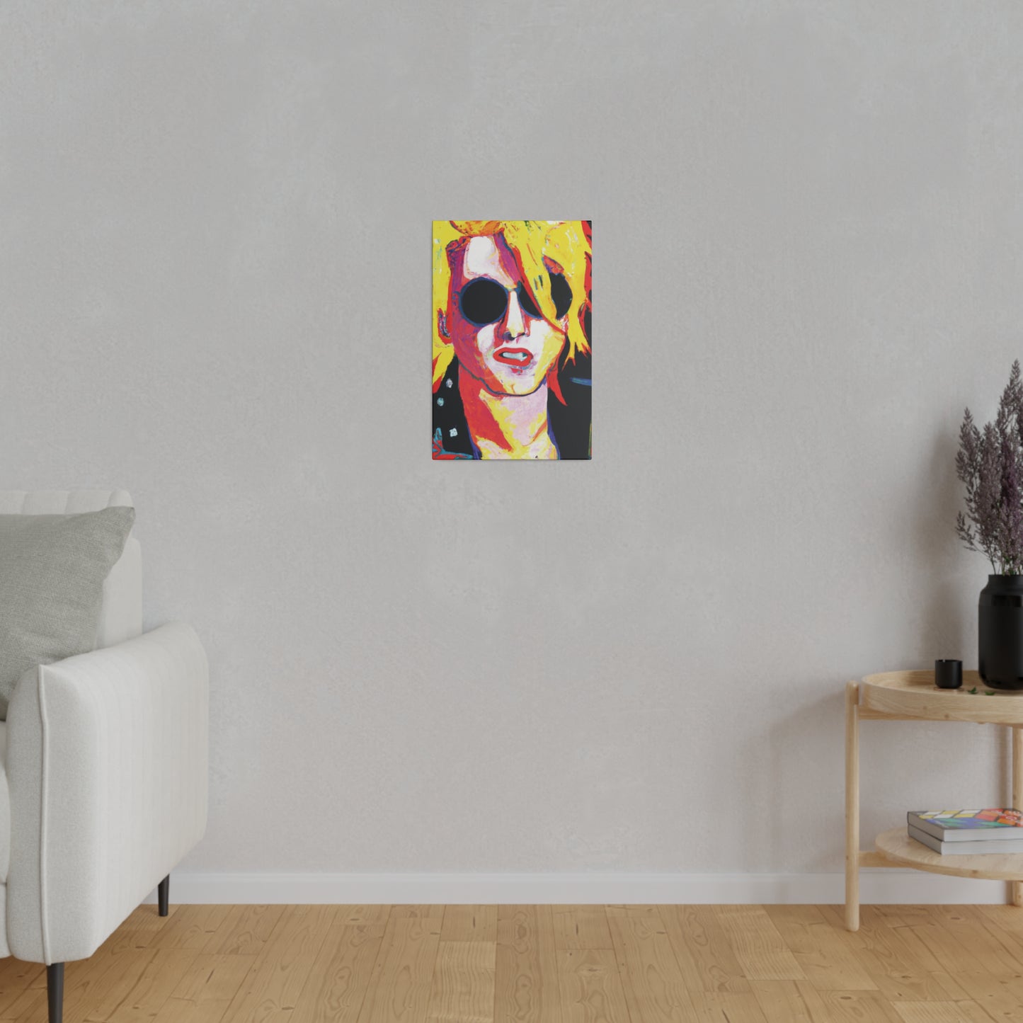 4786R - Rockstar Painting Print | Face | Abstract | Poster | Home Decor | Wall Art | Music Art | Canvas