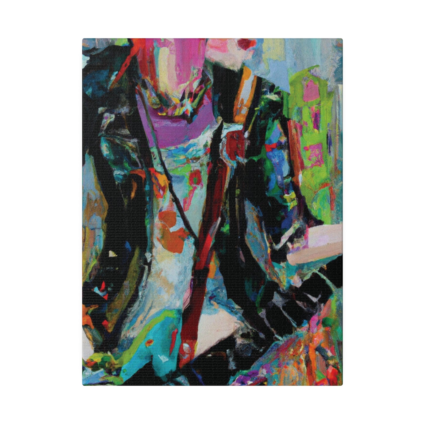 745O - Rockstar Oil Painting Style Print | Poster | Home Decor | Wall Art | Music Art | Canvas