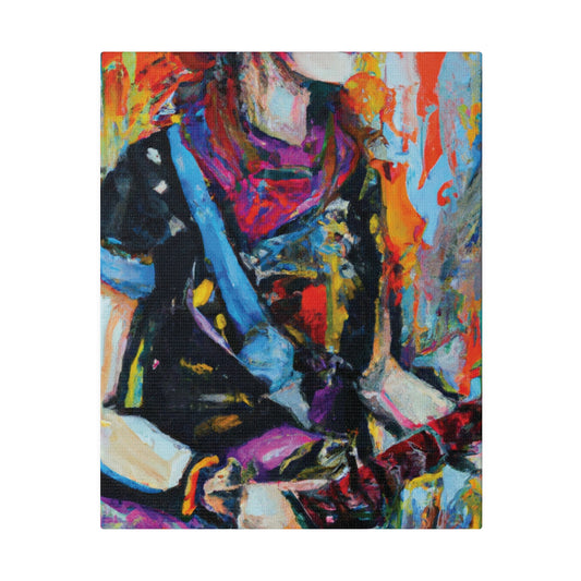 4384O - Rockstar Oil Painting Style Print | Poster | Home Decor | Wall Art | Music Art | Canvas