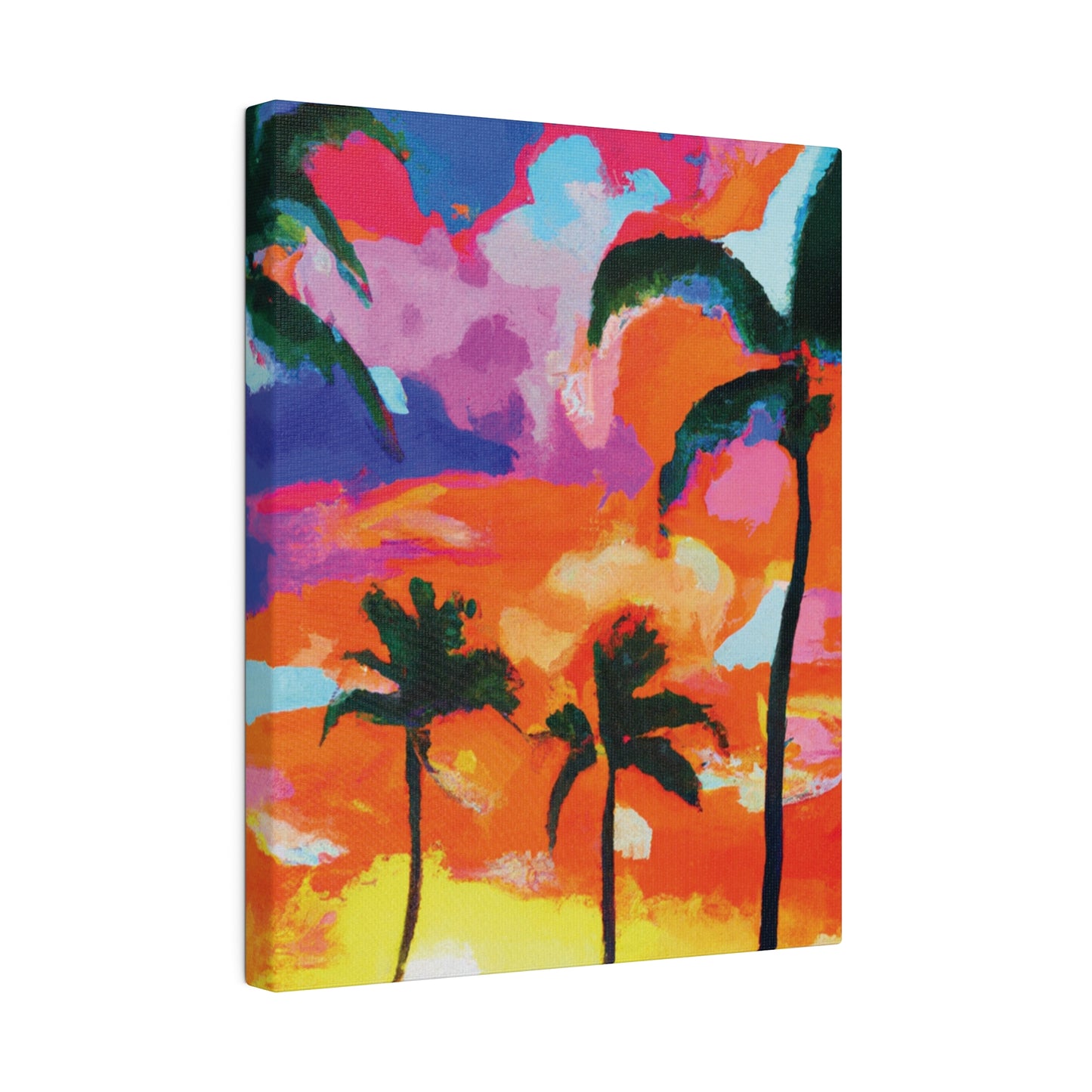 8579F - Miami Beach Sunset Painting Print | Miami | Beach | Sunset | Poster | Home Decor | Wall Art | Canvas