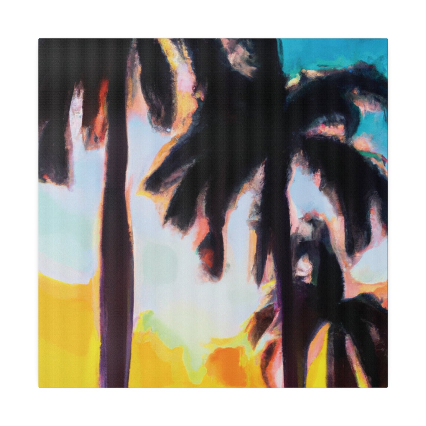 5485W - Miami Beach Sunset Painting Print | Miami | Beach | Sunset | Poster | Home Decor | Wall Art | Canvas