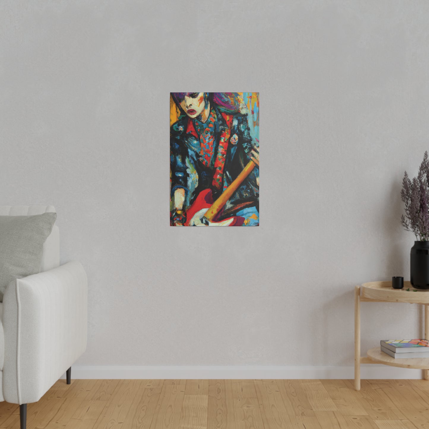 9697B - Rockstar Oil Painting Style Print | Poster | Home Decor | Wall Art | Music Art | Canvas
