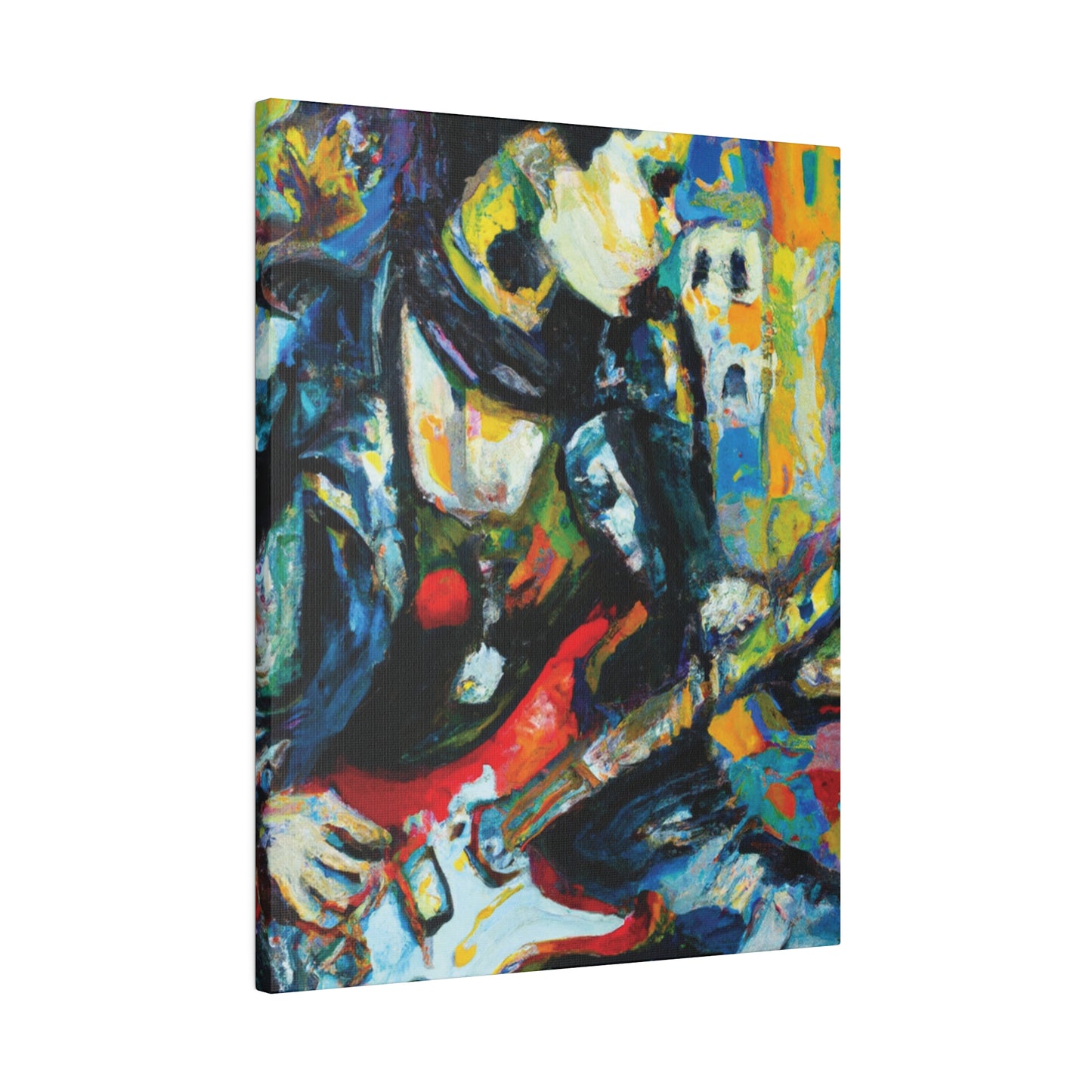 7547K - Rockstar Oil Painting Style Print | Poster | Home Decor | Wall Art | Music Art | Canvas