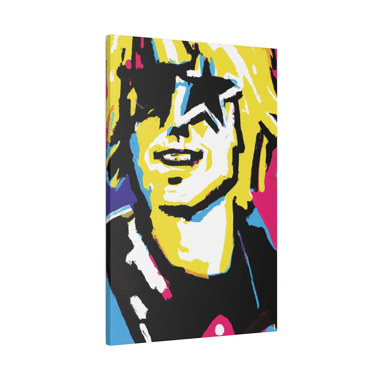 3292X - Rockstar Painting Print | Face | Abstract | Poster | Home Decor | Wall Art | Music Art | Canvas