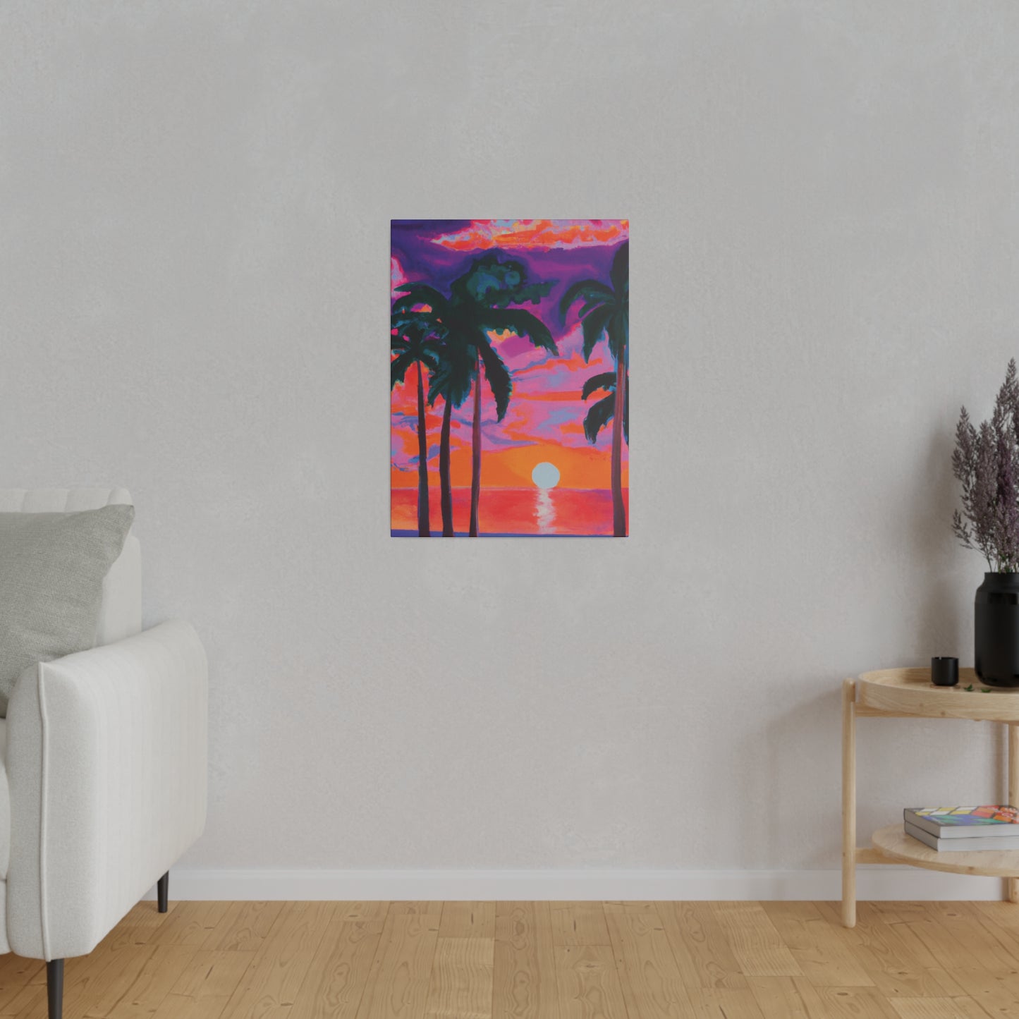 2189Z - Miami Beach Sunset Painting Print | Miami | Beach | Sunset | Poster | Home Decor | Wall Art | Canvas