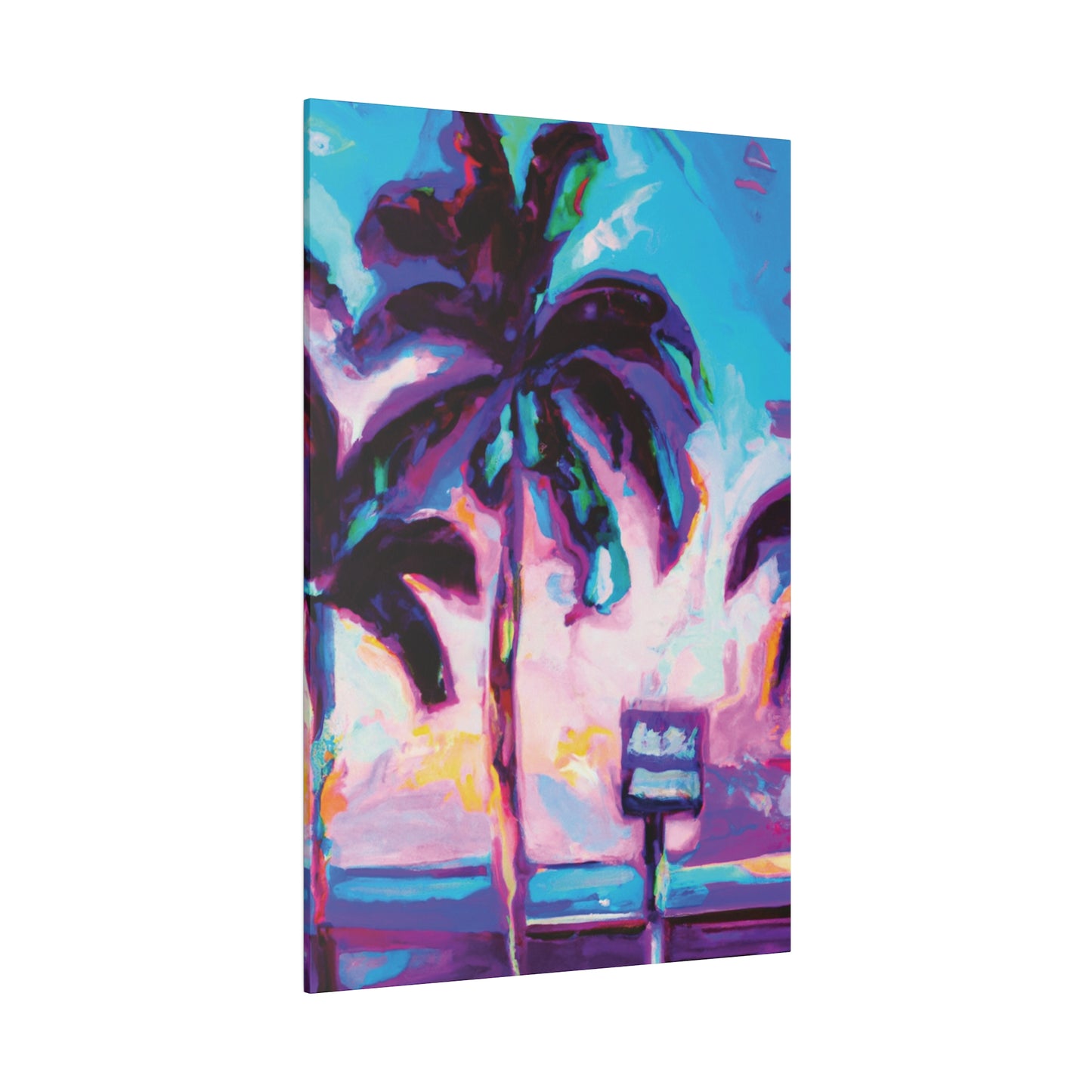 5753H - Miami Beach Sunset Painting Print | Miami | Beach | Sunset | Poster | Home Decor | Wall Art | Canvas